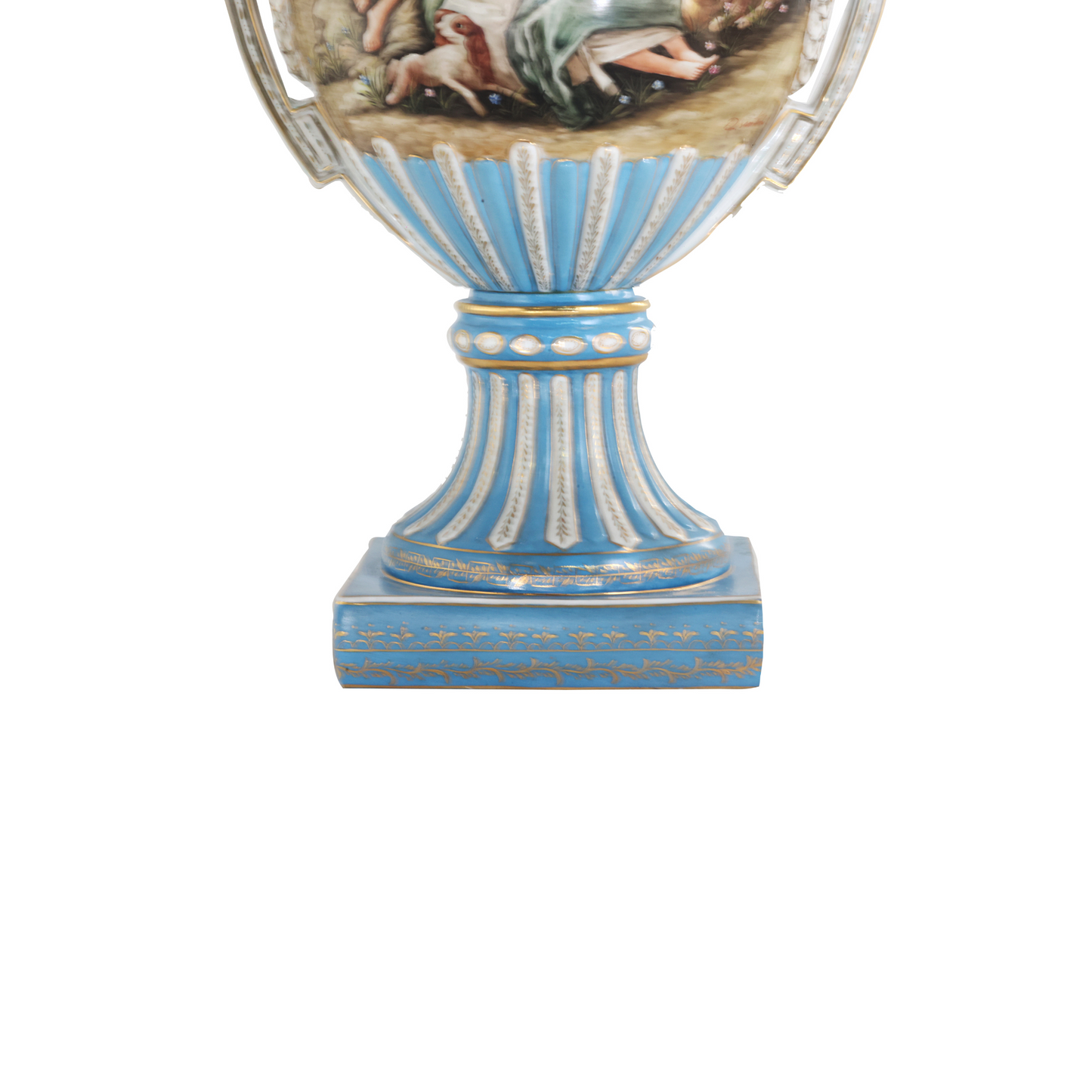 Precioso Jarrón de Porcelana Pintado a Mano