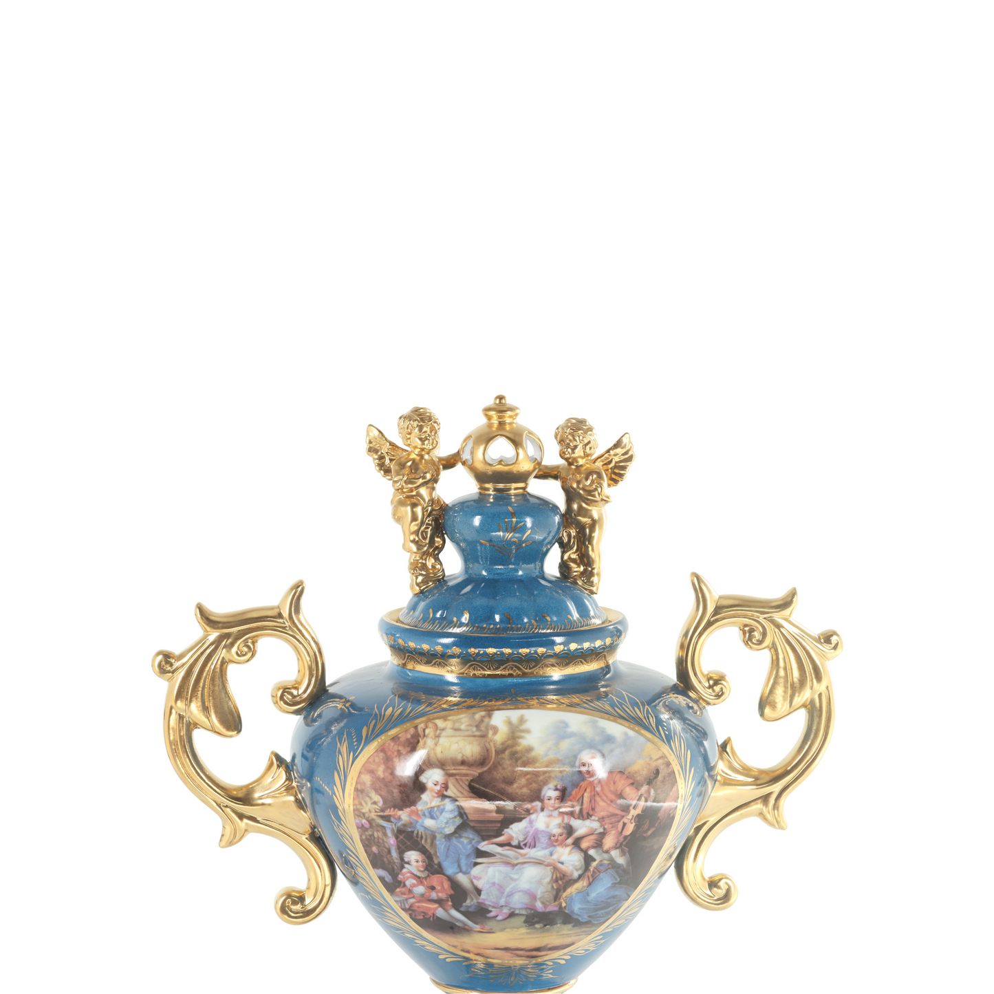 Jarrón de Porcelana Querubín