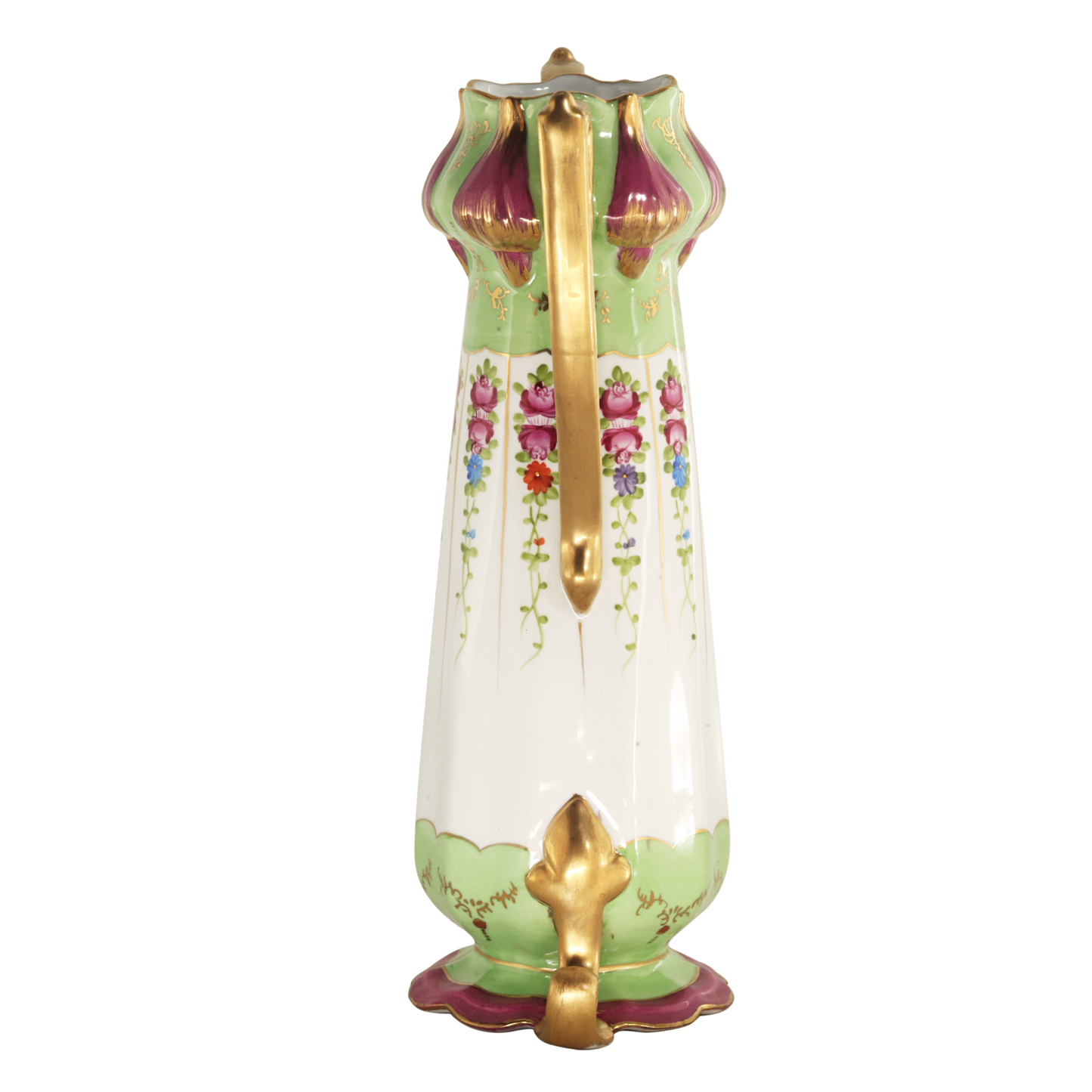 Jarrón de mariposa de porcelana