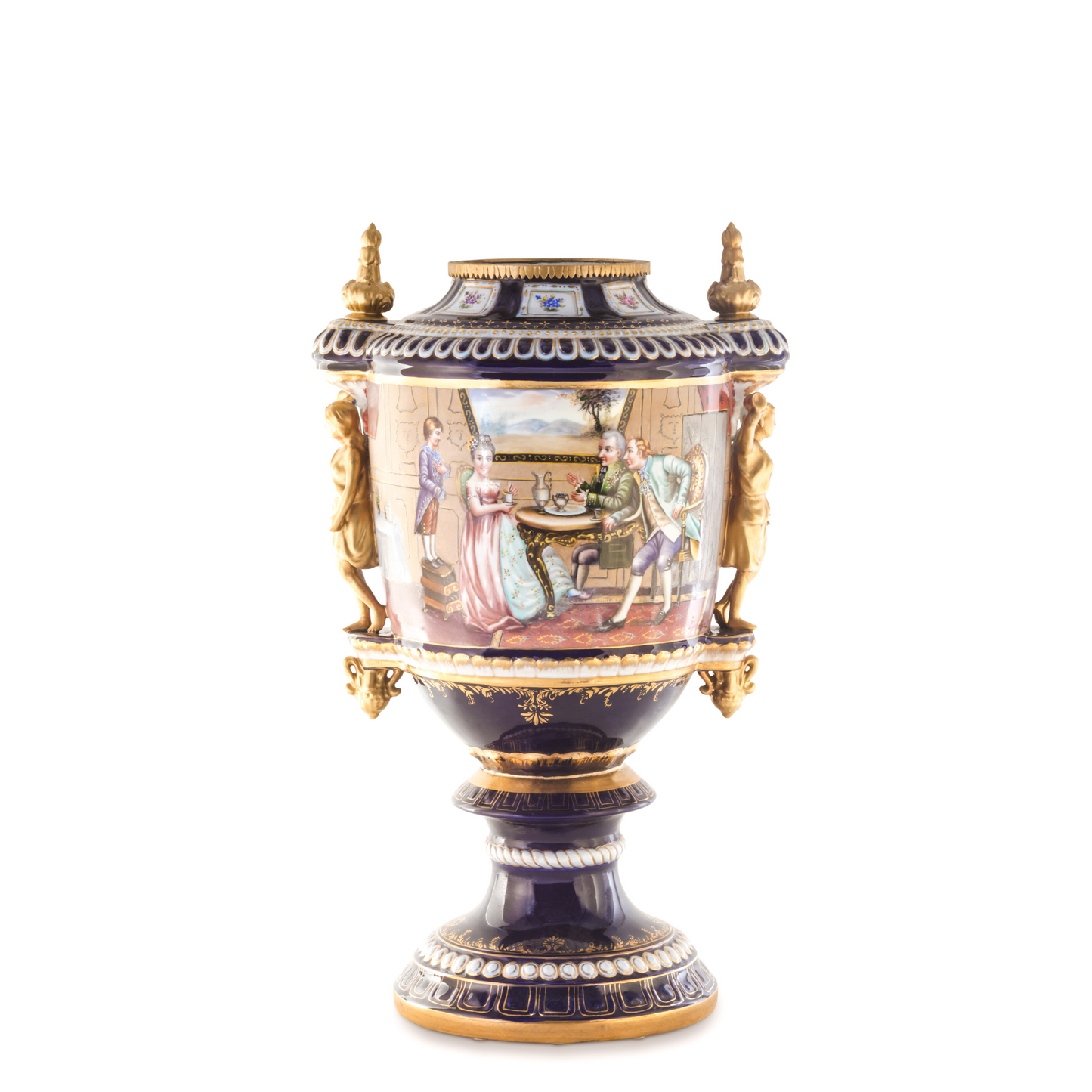 Porcelain Lady Handle Urn
