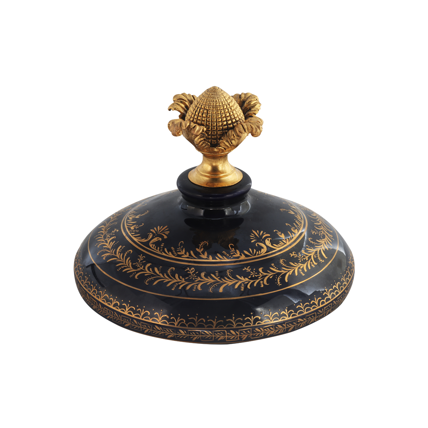 Bronze Handle Porcelain Jar