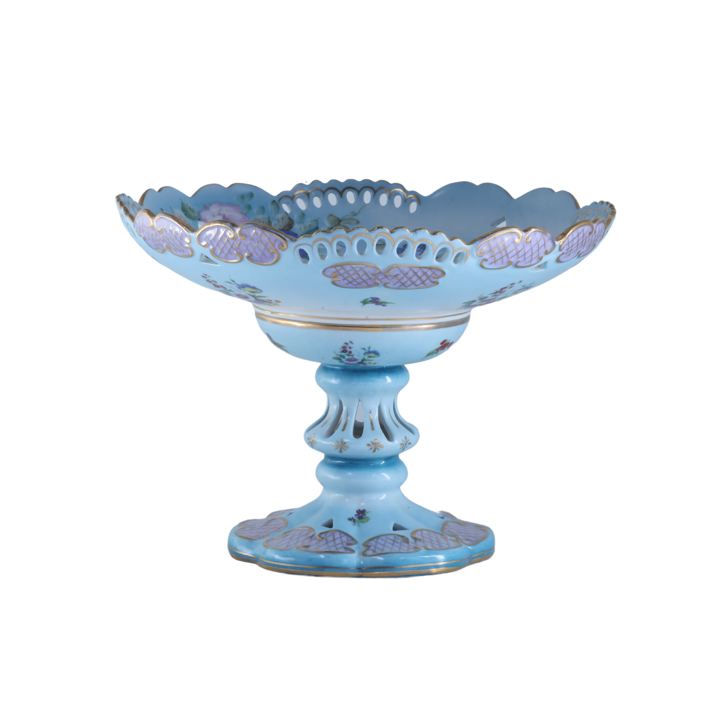 Elevated Floral Serving Bowl