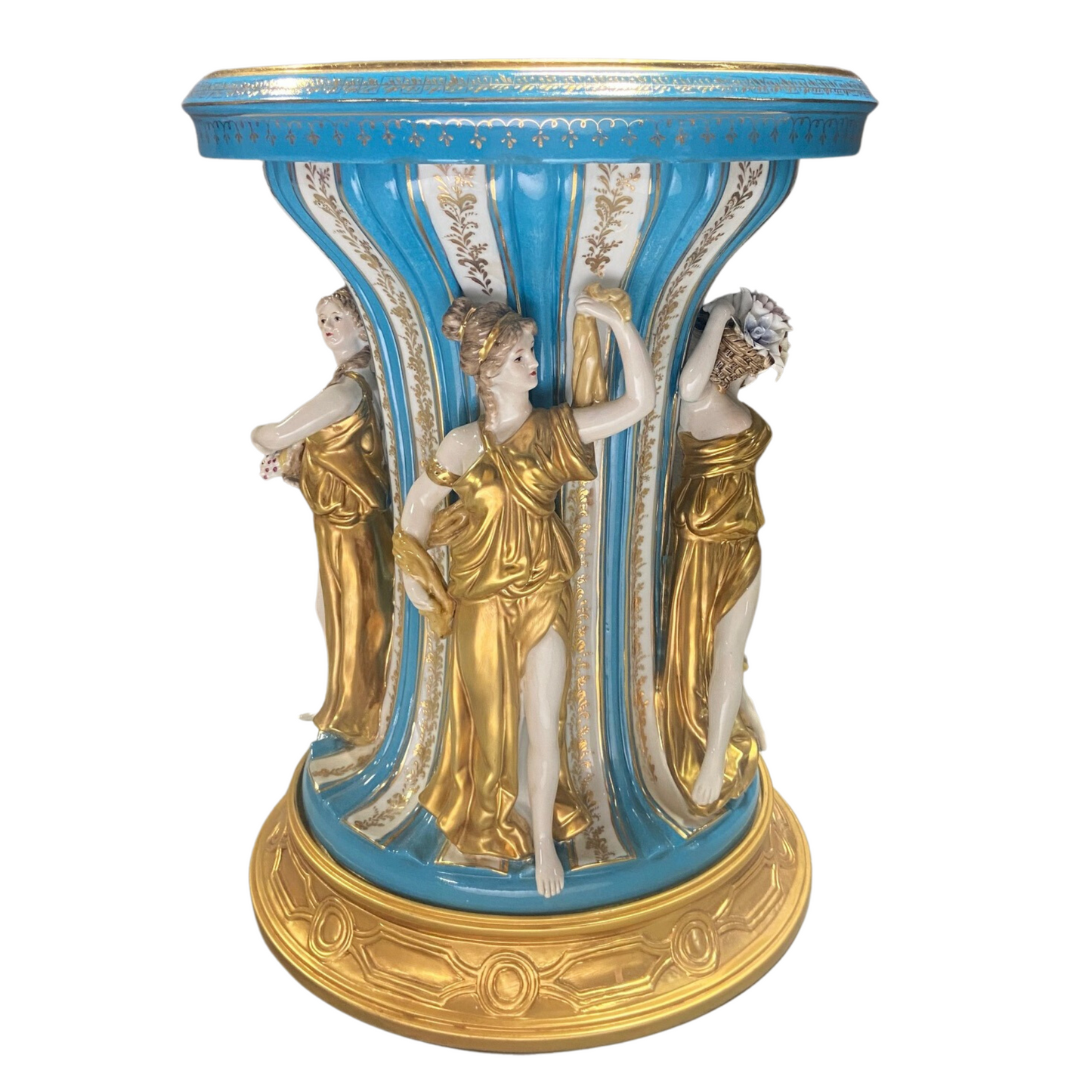 Three Muses Hand-painted Porcelain Chair