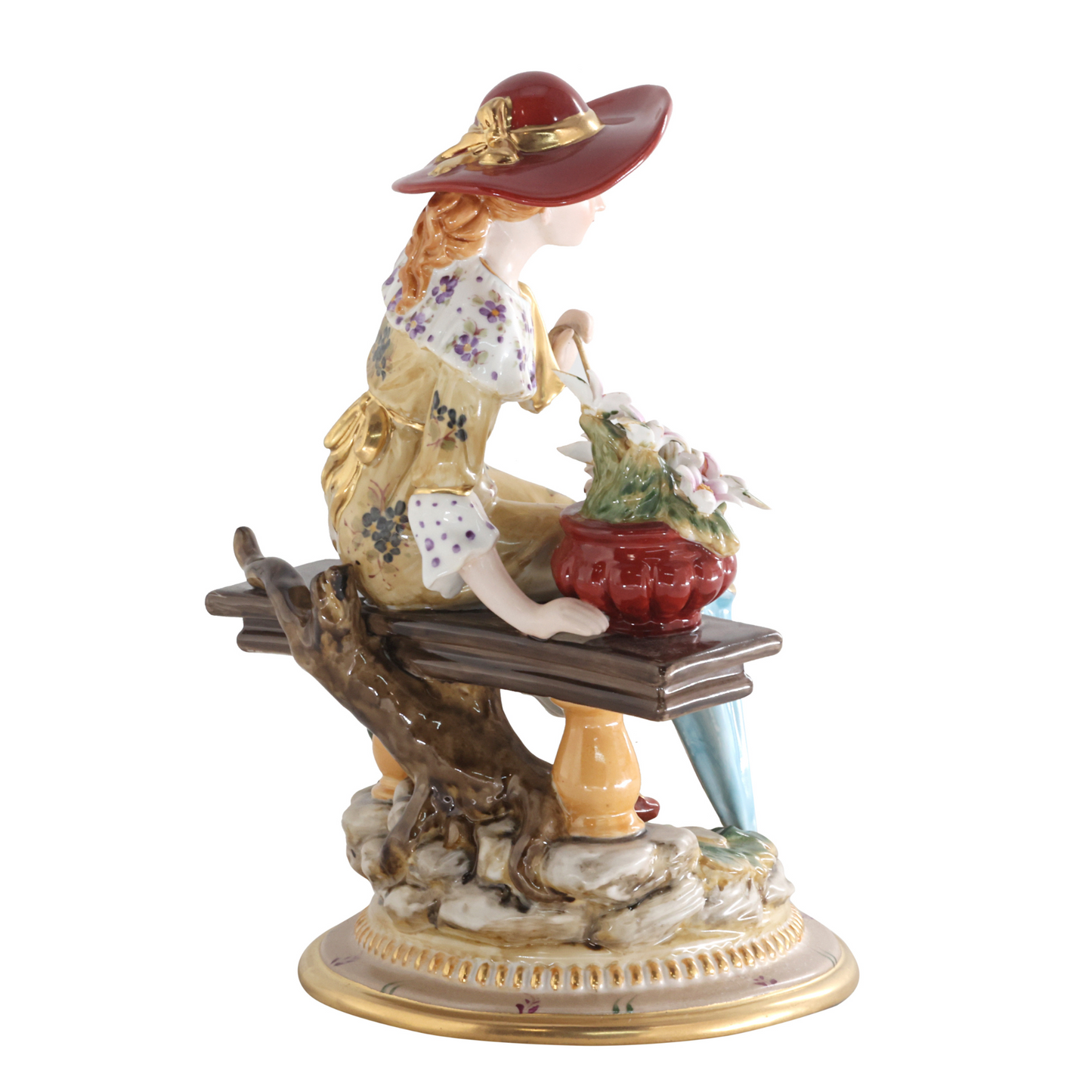 Hand-painted Porcelain Lady Figurine
