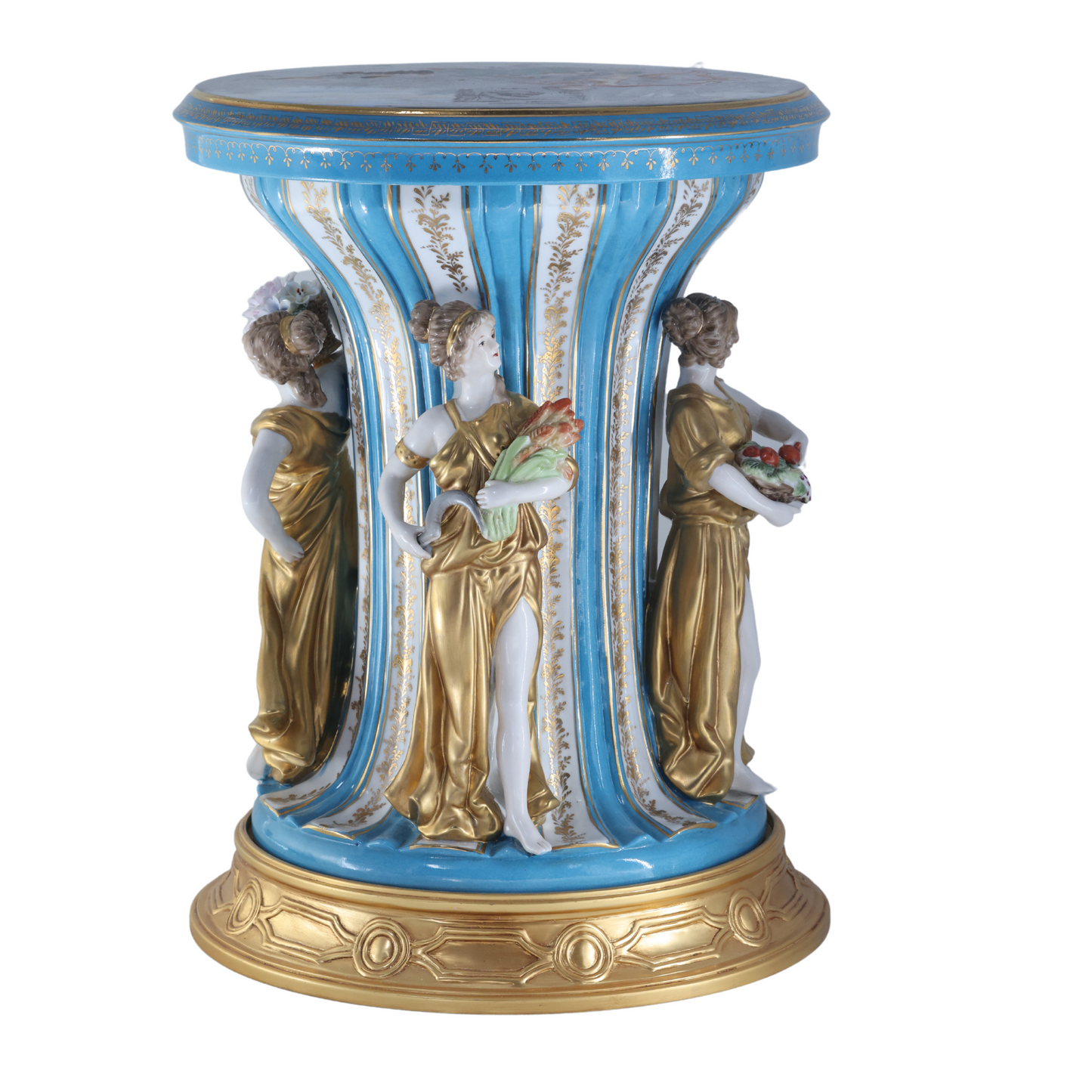 Three Muses Hand-painted Porcelain Chair