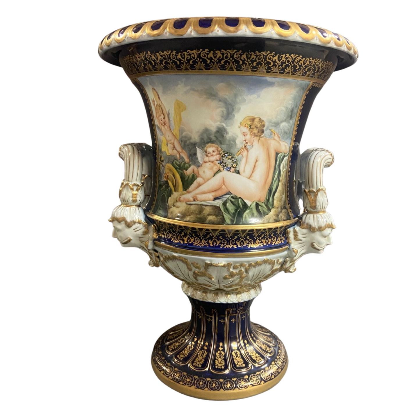 Large Mythological Krater Pot