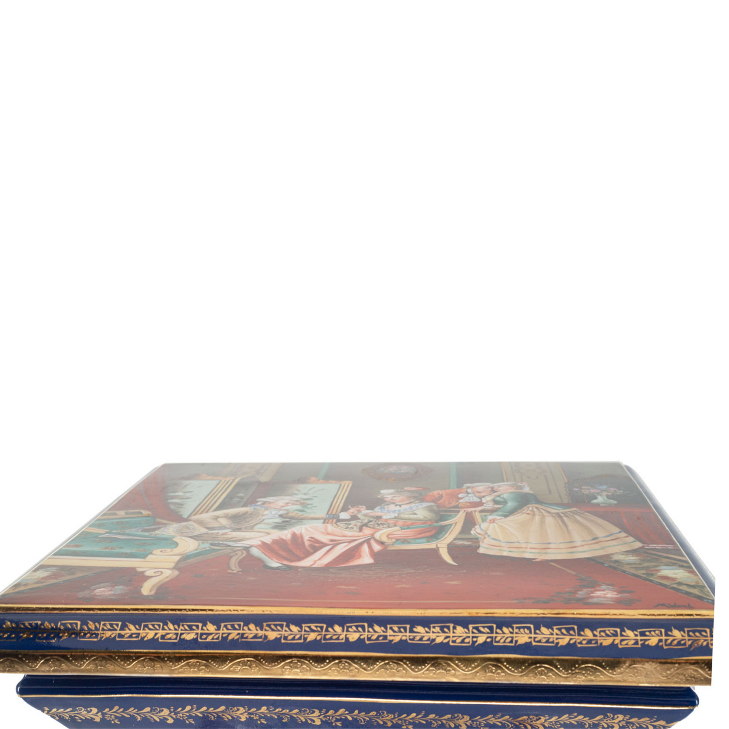 Four Muses Hand-painted Side Table