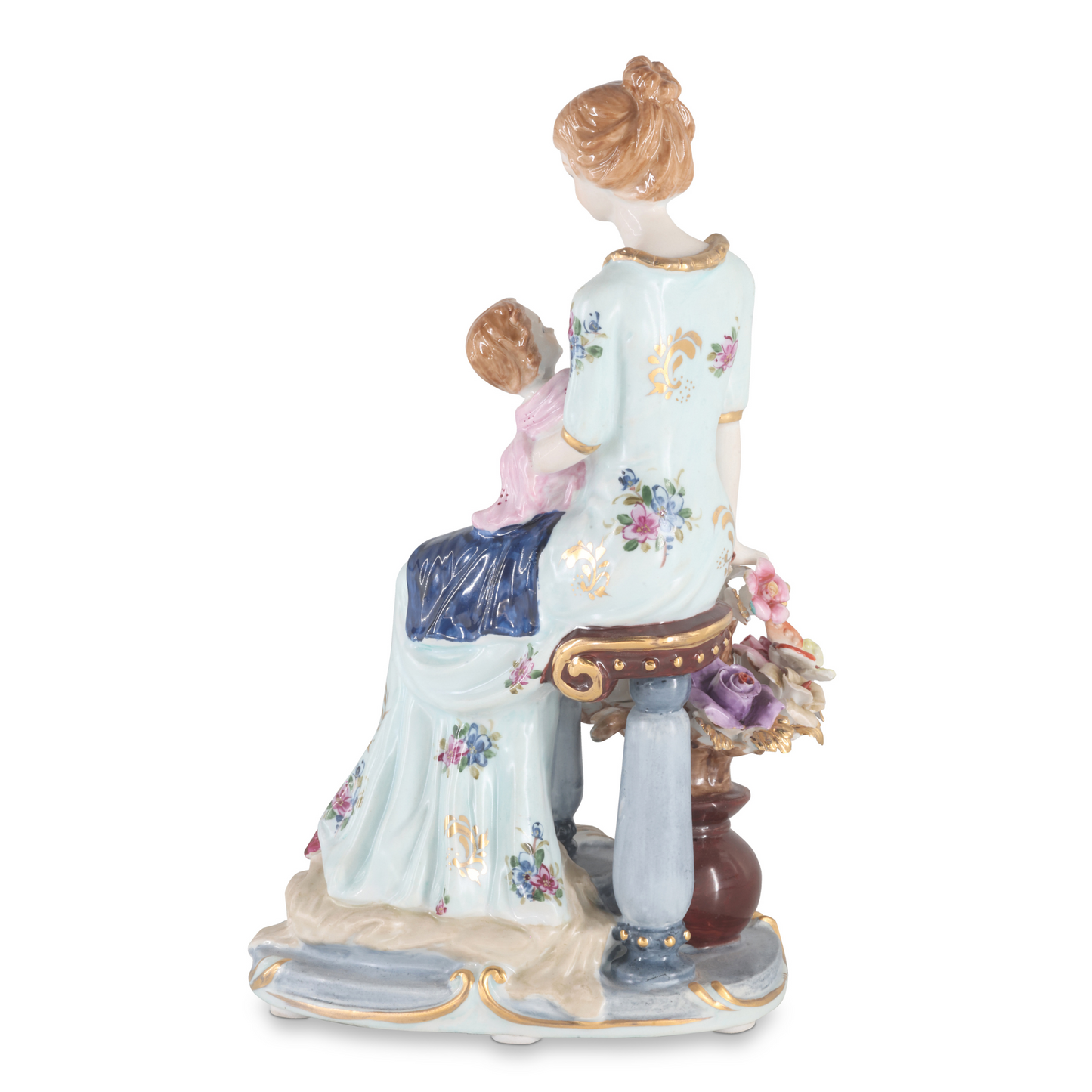 Figura de Porcelana Madre e Hijo