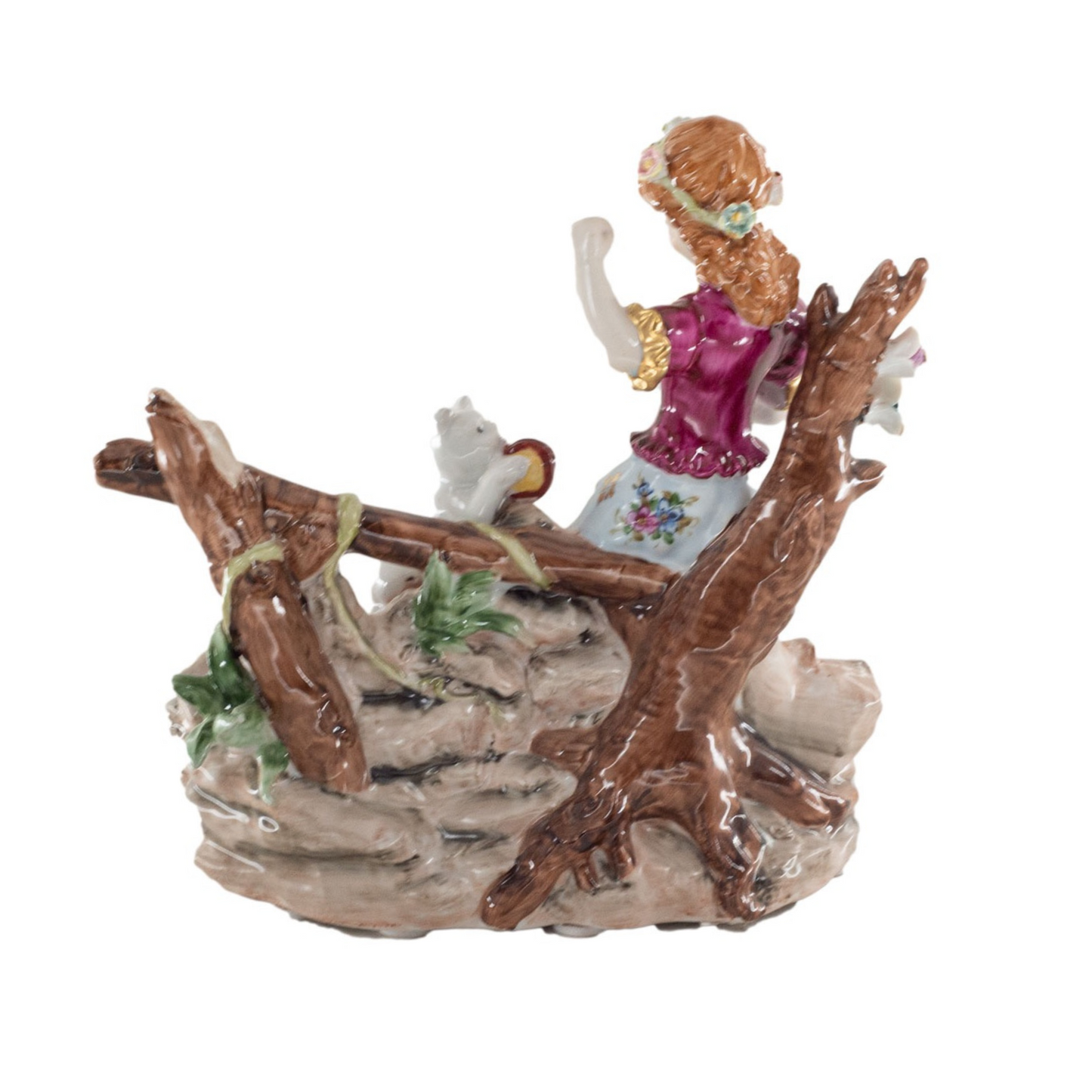 Girl With Cat Porcelain Figurine