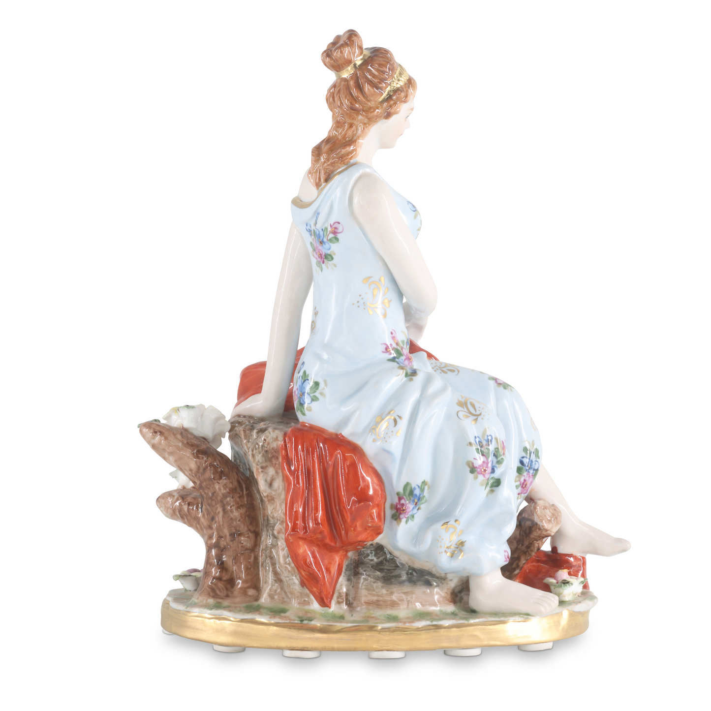 Mother and Child Porcelain Figurine