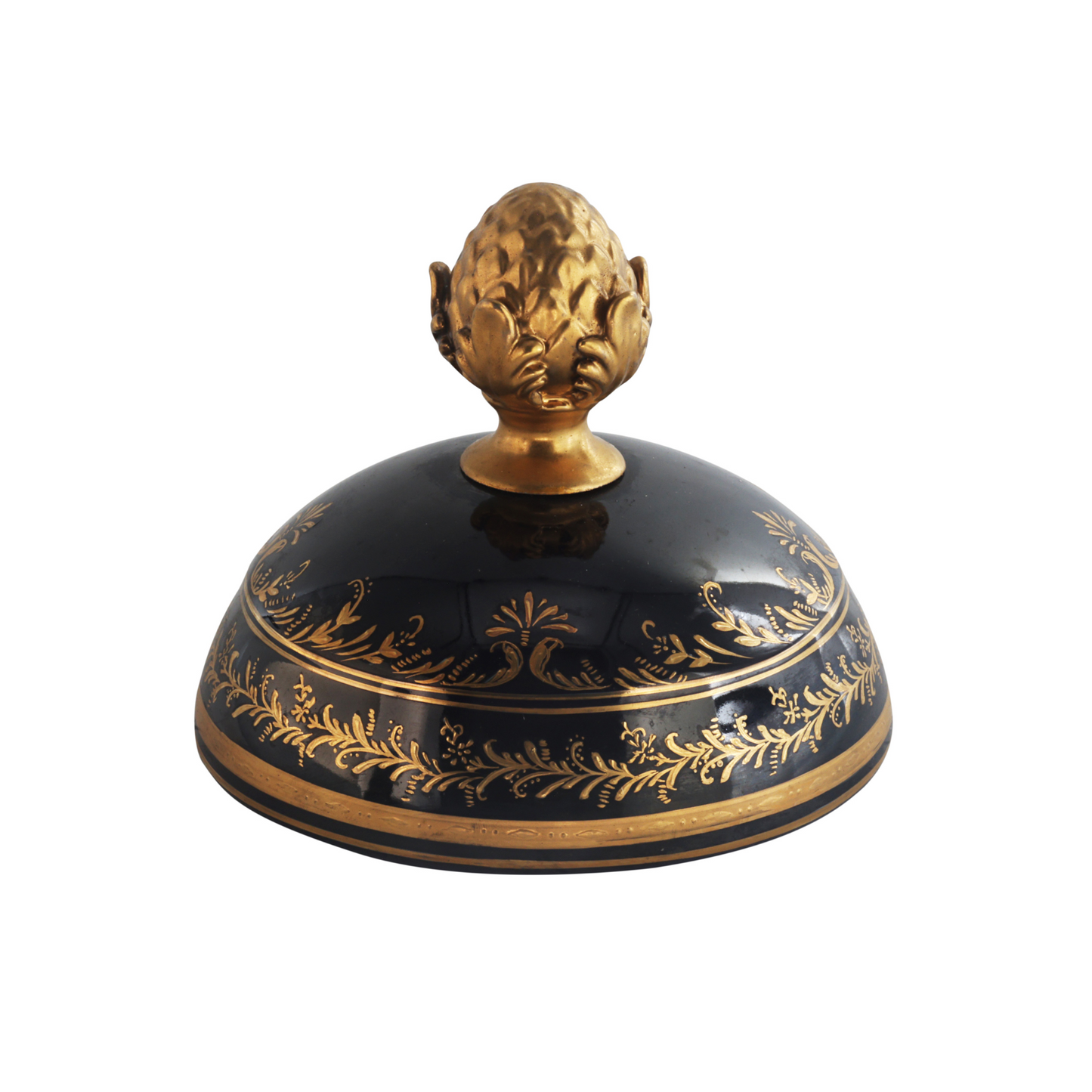 Gorgeous Hand-painted Porcelain And Bronze Vase