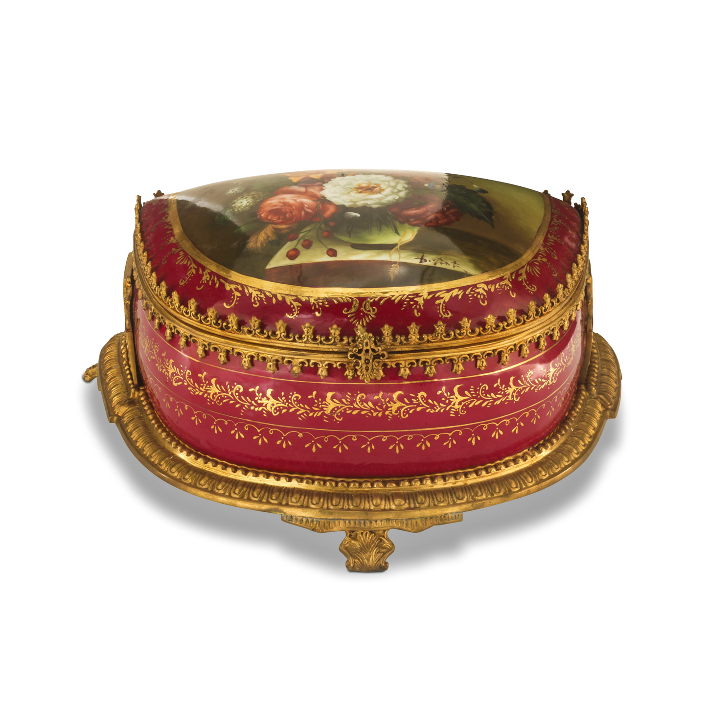 Hand-painted Porcelain Storage Box