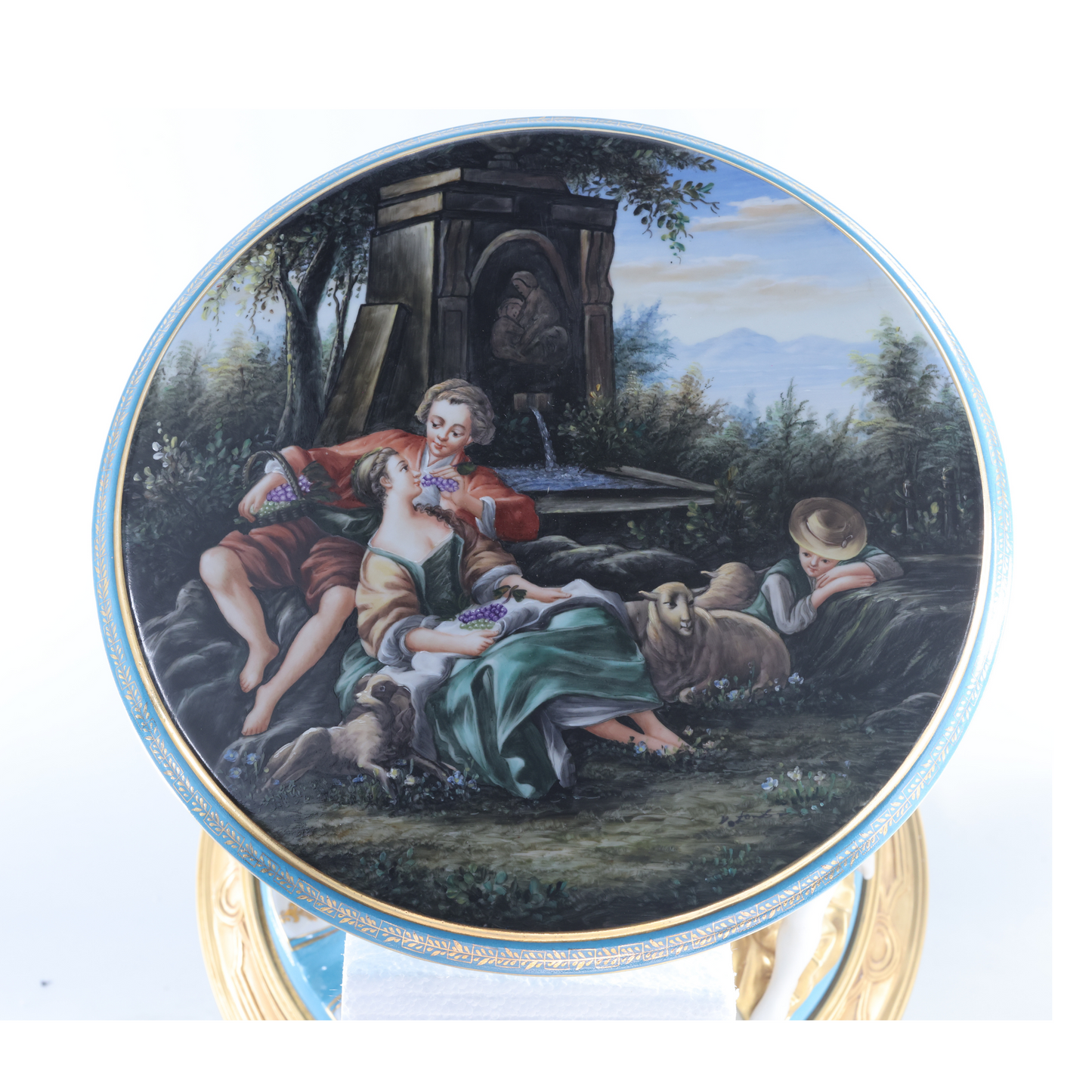 Three Muses Hand-painted Porcelain Chair