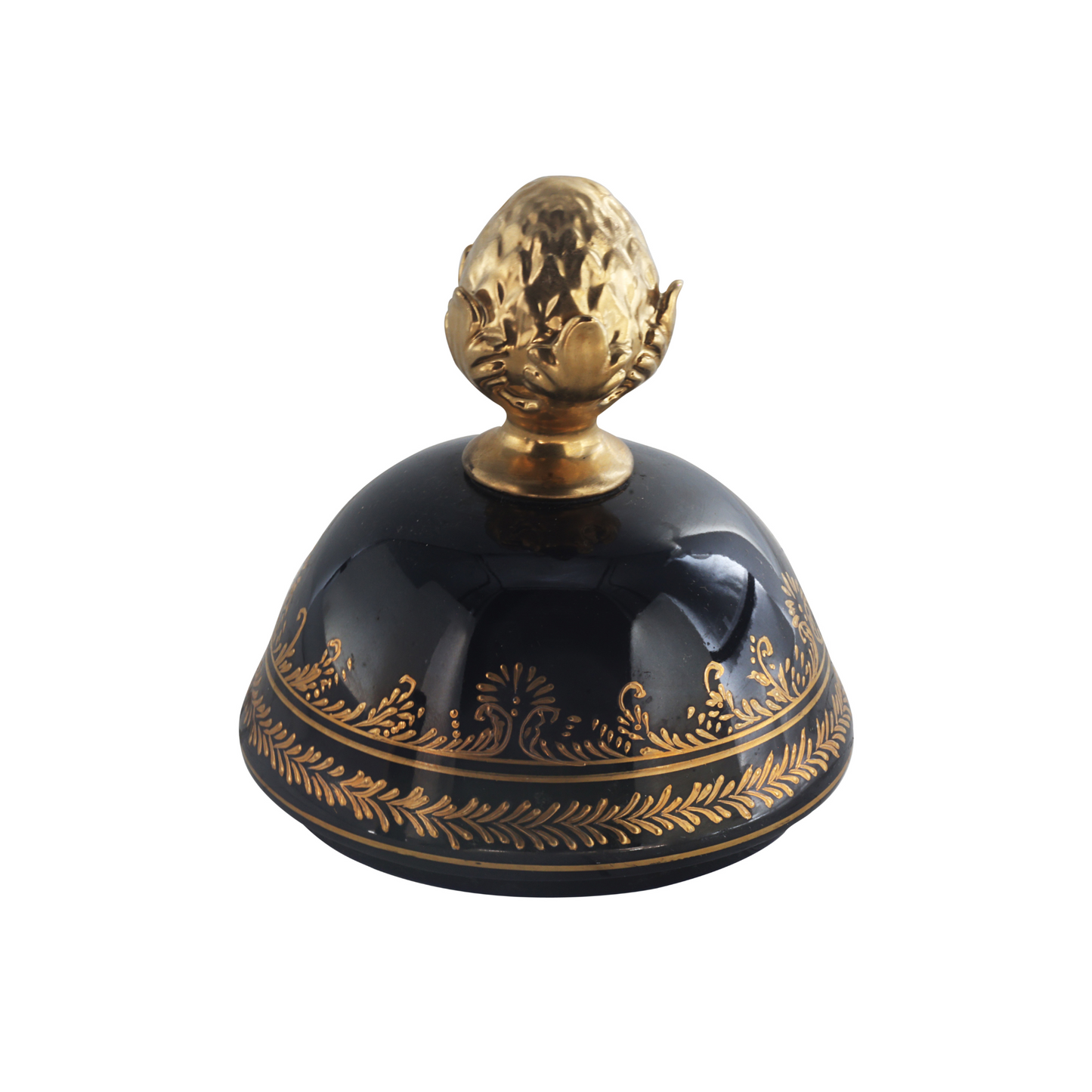 Hand-painted Porcelain Urn with Floral Motif