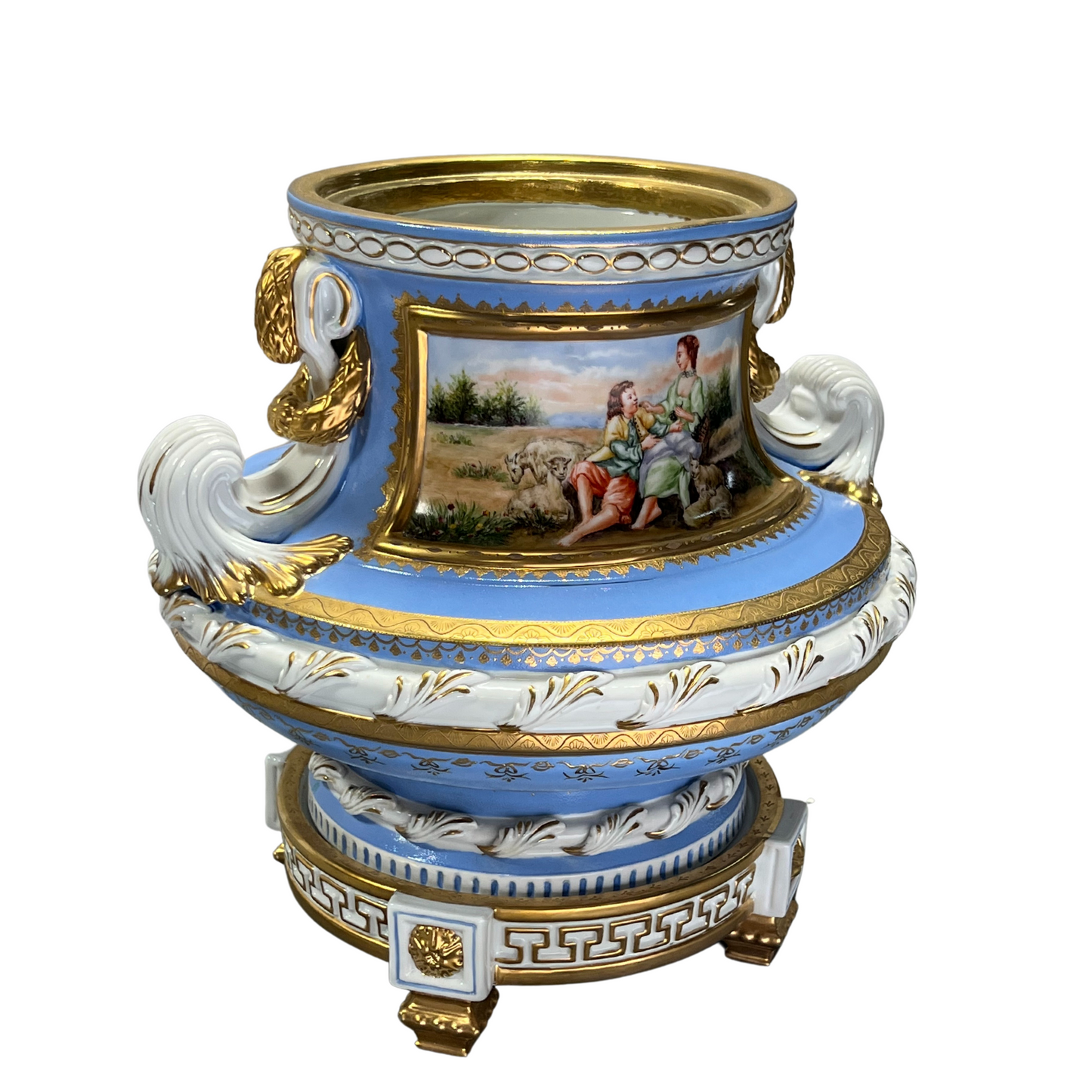 Hermosa Jarra de Porcelana Pintada a Mano