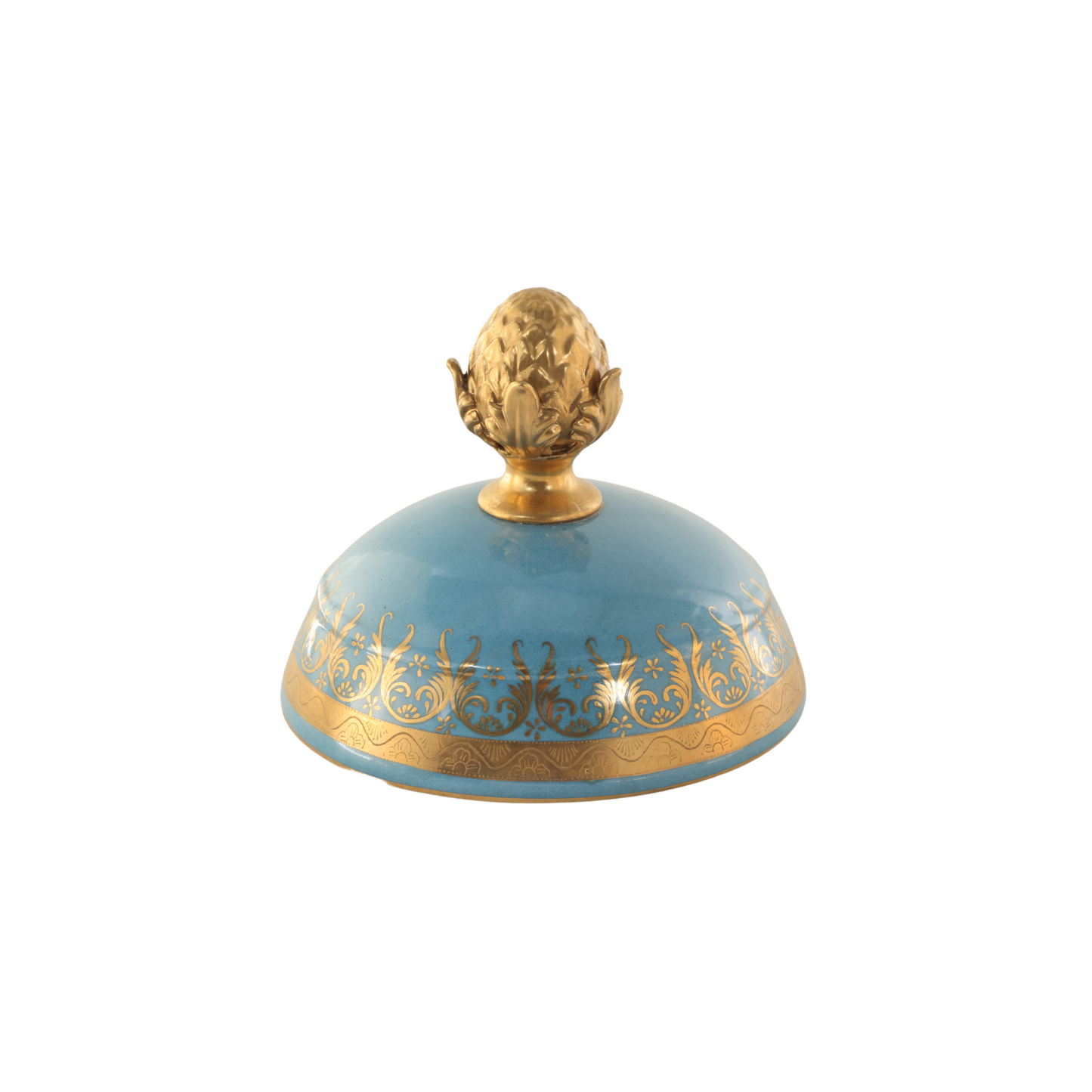Hand-painted Porcelain Urn with Floral Motif
