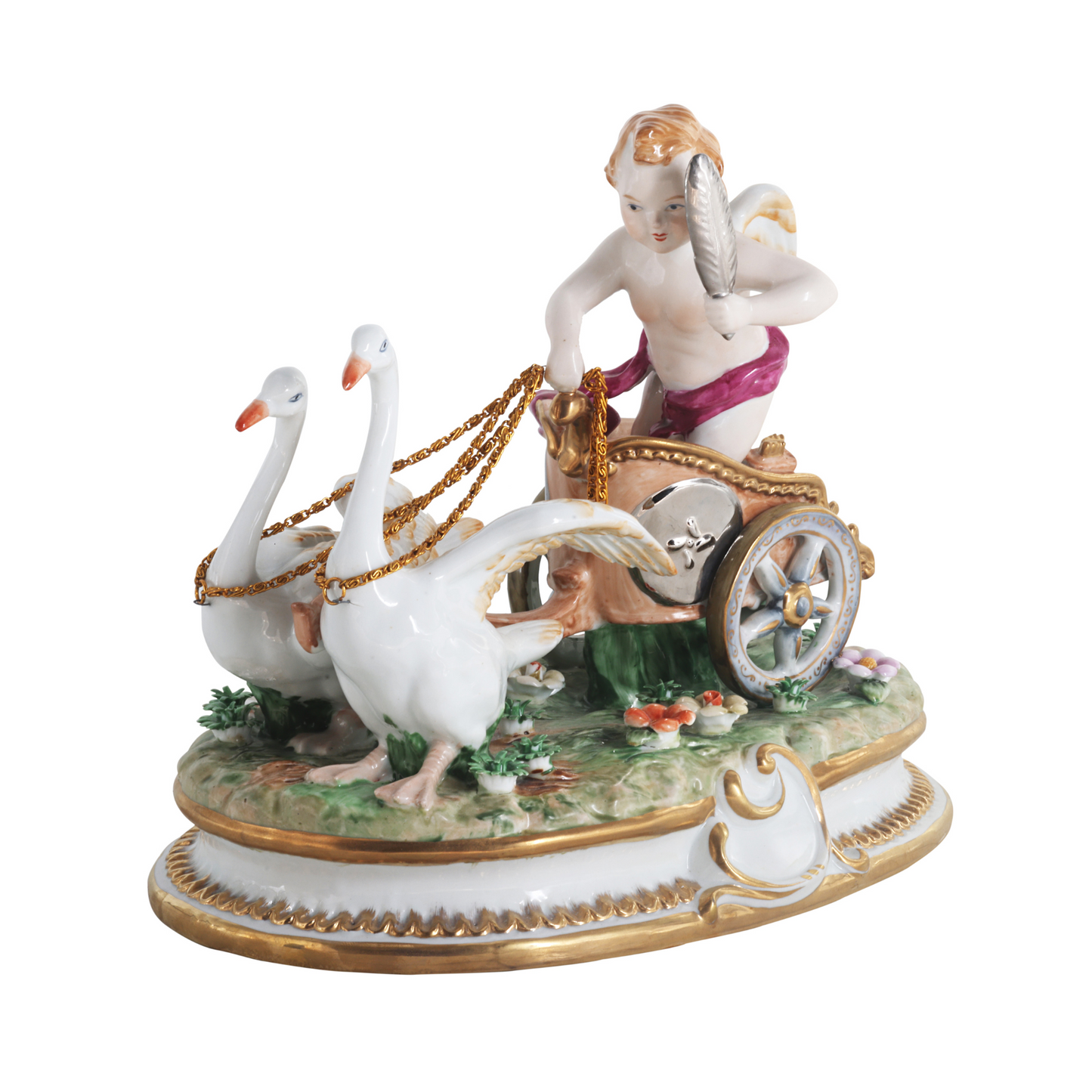 Goose Carriage with Cherubs