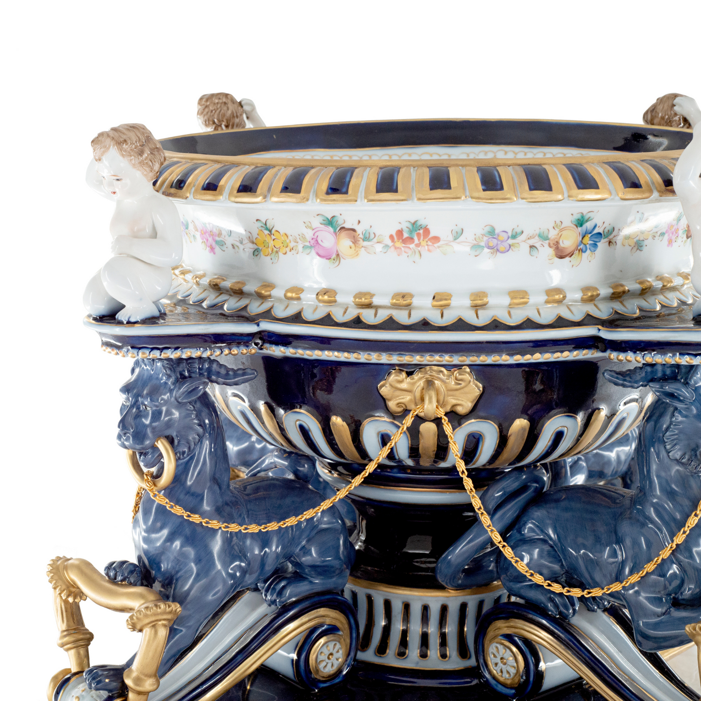 Porcelain Decorative Cherub Bowl