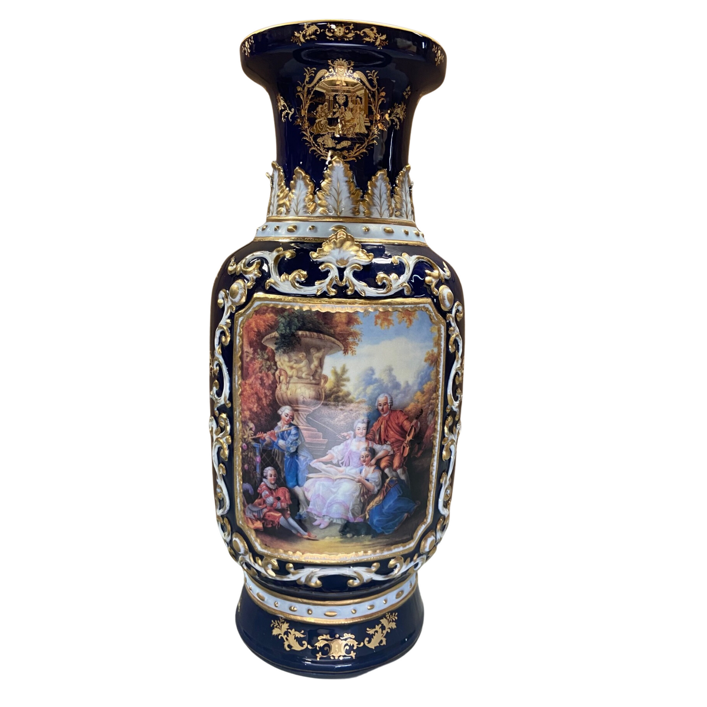 Deep Blue Society Vase