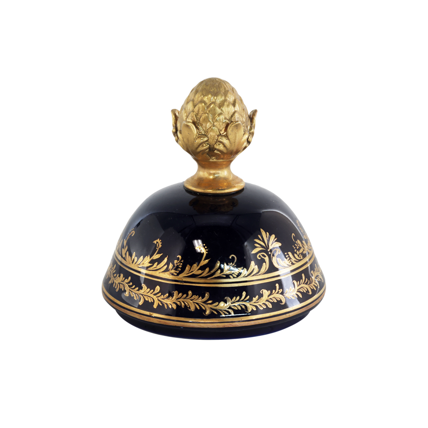 Gorgeous Hand-painted Porcelain And Bronze Vase