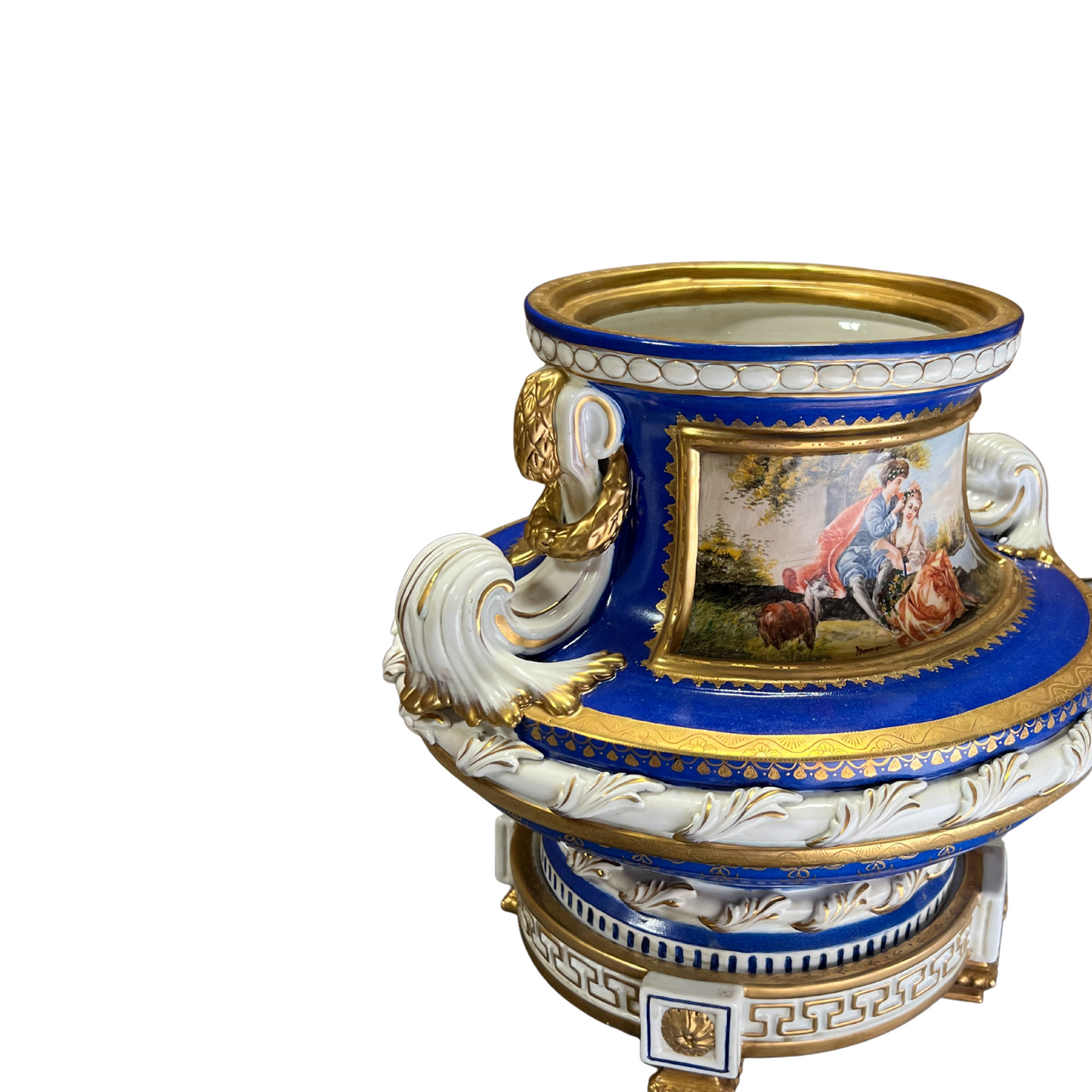 Hermosa Jarra de Porcelana Pintada a Mano
