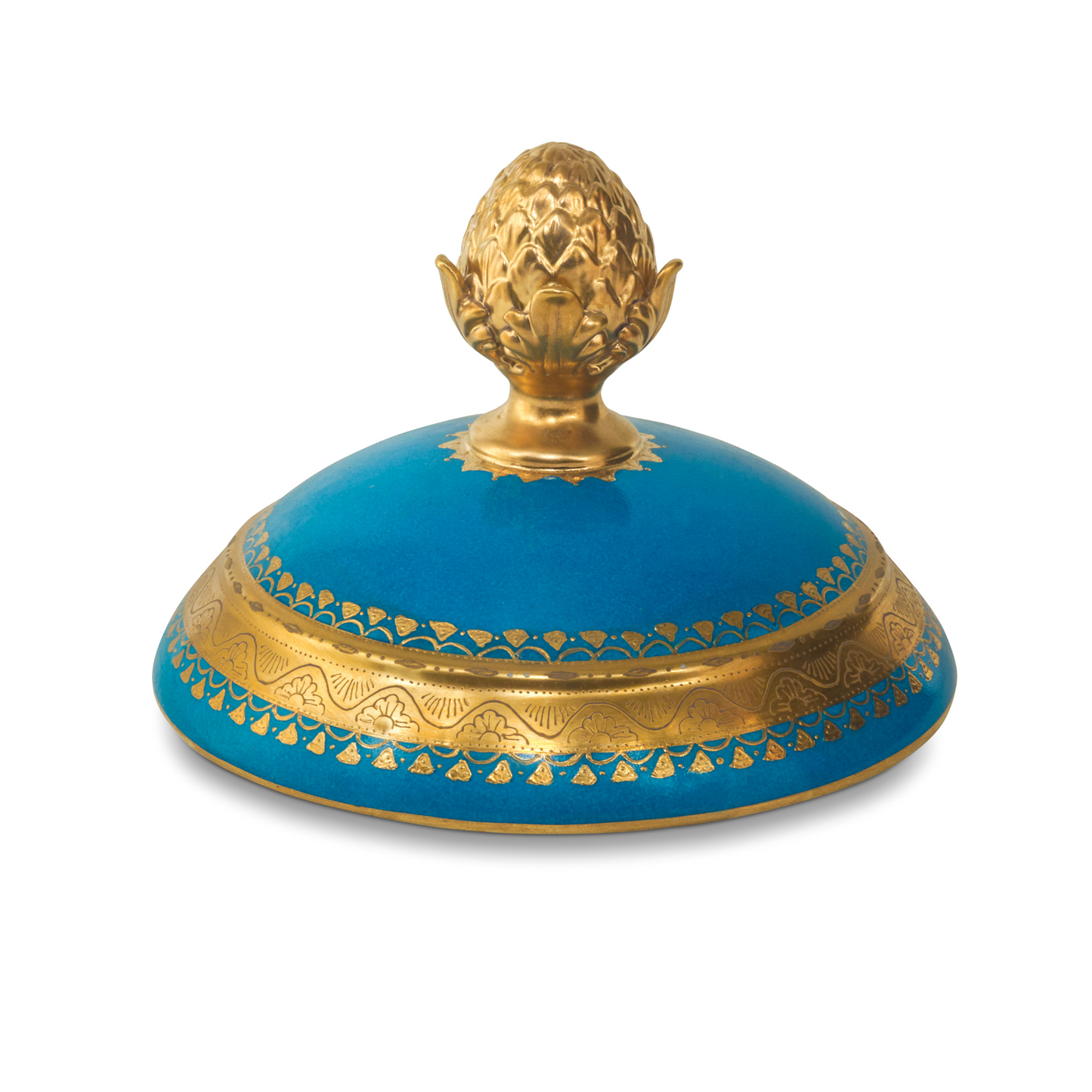 Gorgeous Hand-painted Porcelain And Bronze Vase