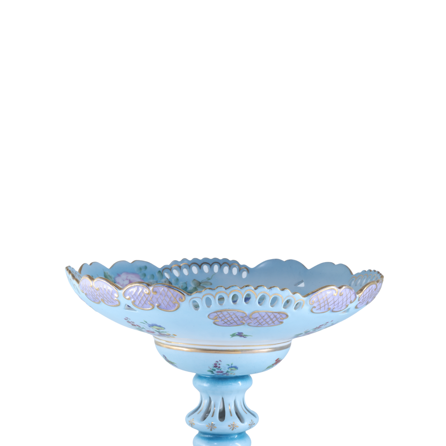 Elevated Floral Serving Bowl