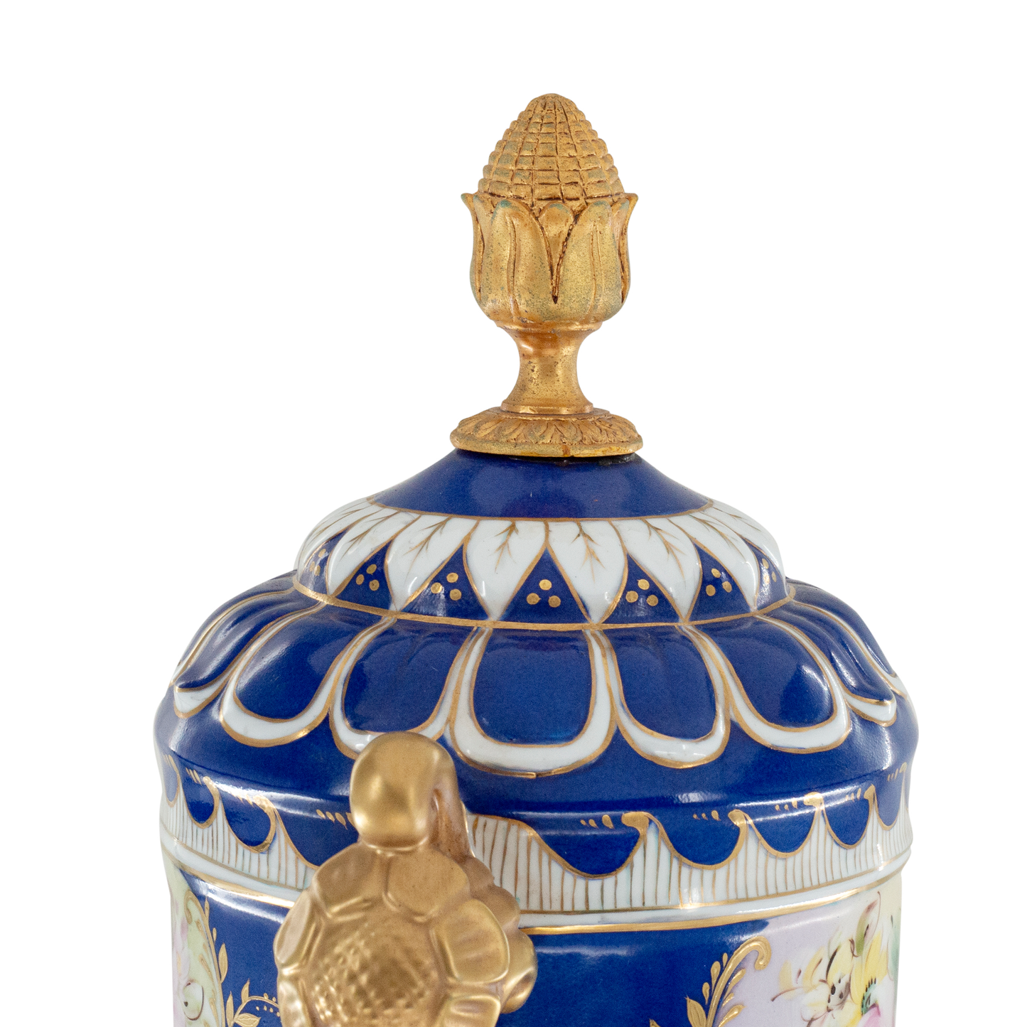 Elephant Handle Covered Jar