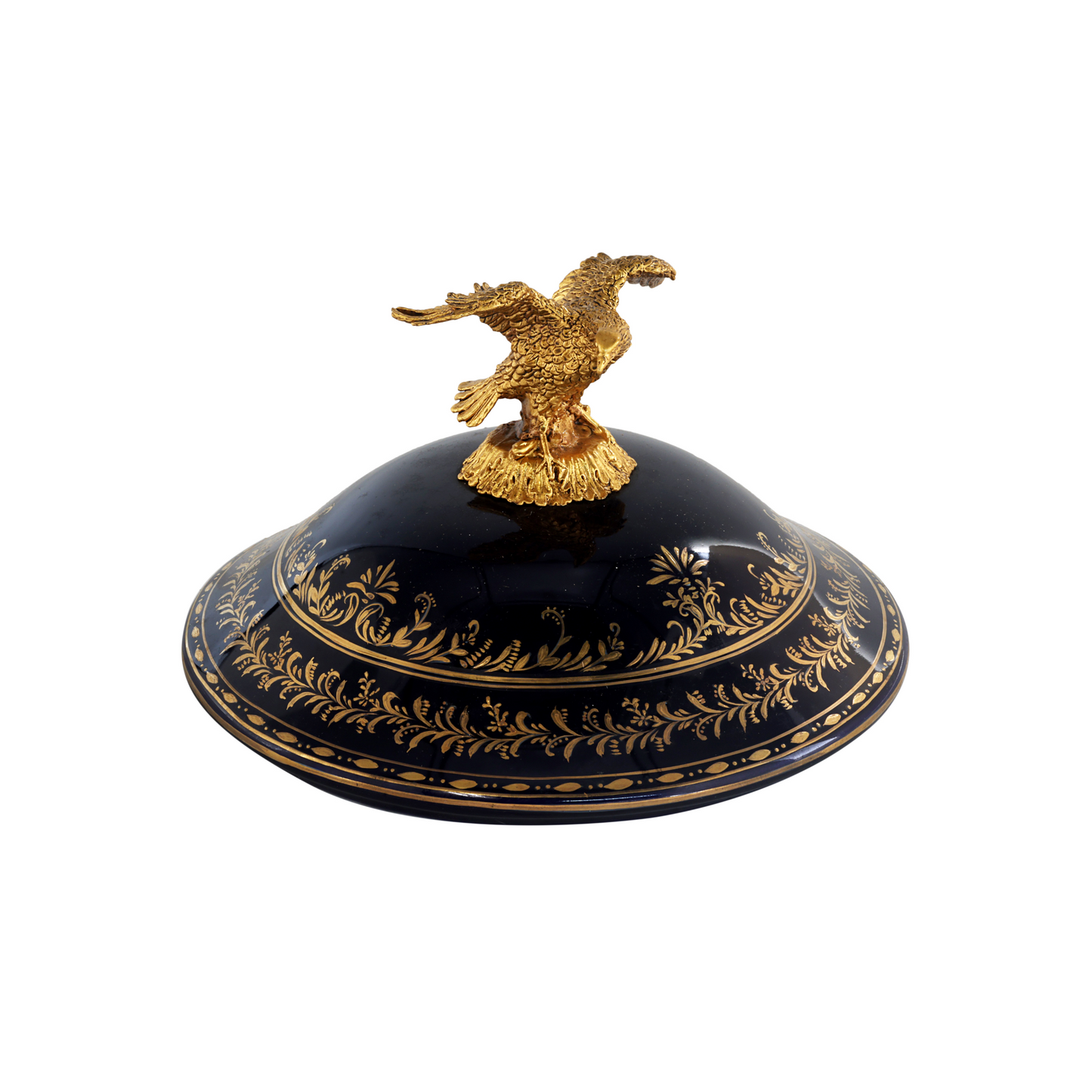 Tarro Popurrí De Porcelana Y Bronce