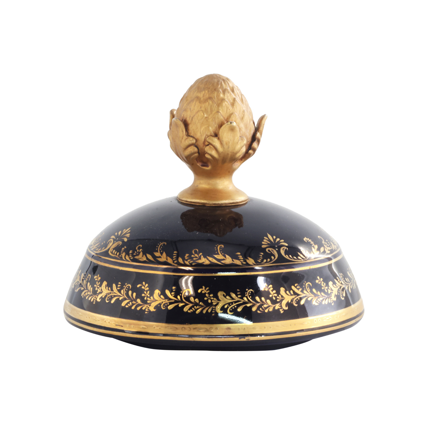 Gorgeous Hand-painted Porcelain And Bronze Vase