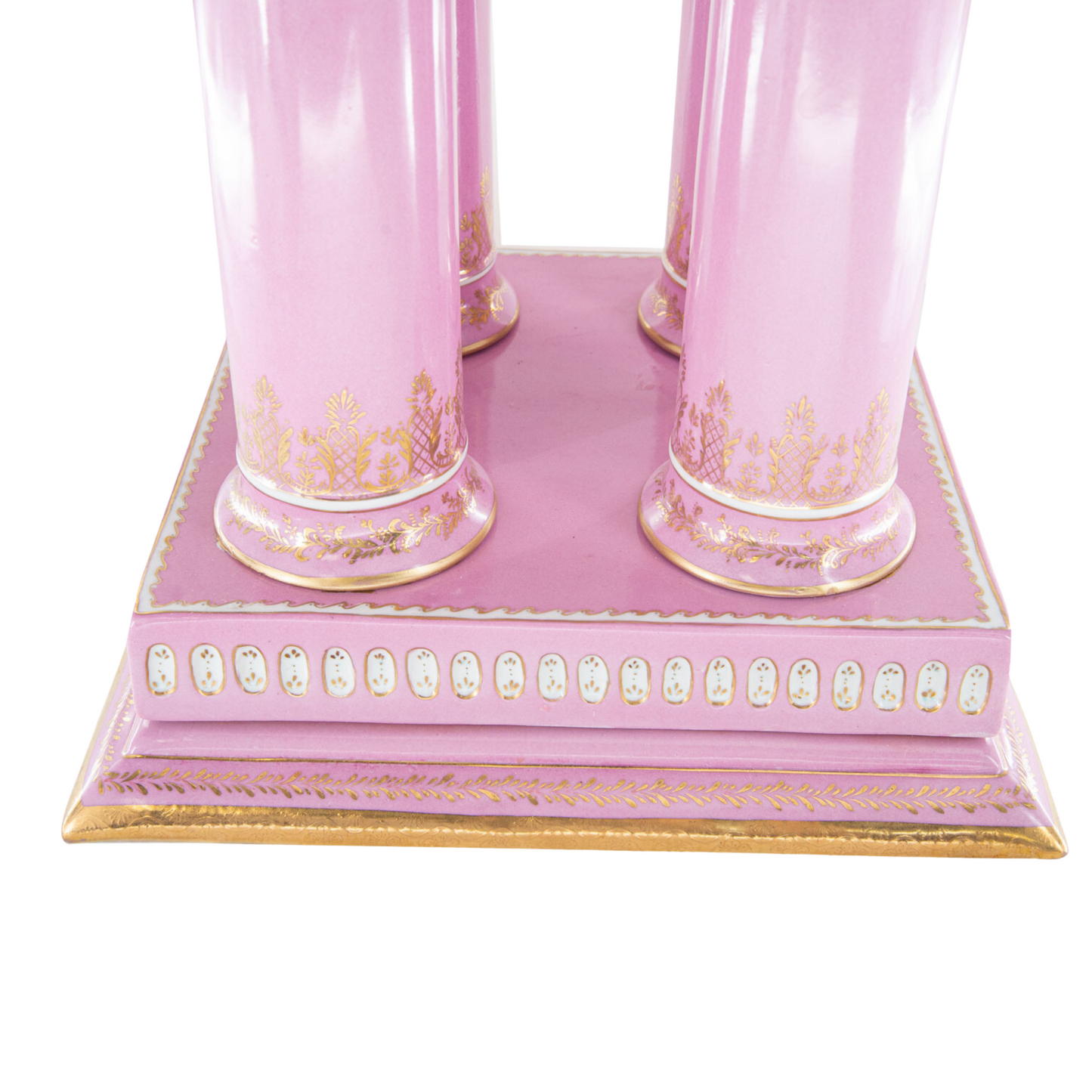Hand-painted Pink Baroque Style Furniture Porcelain Chair