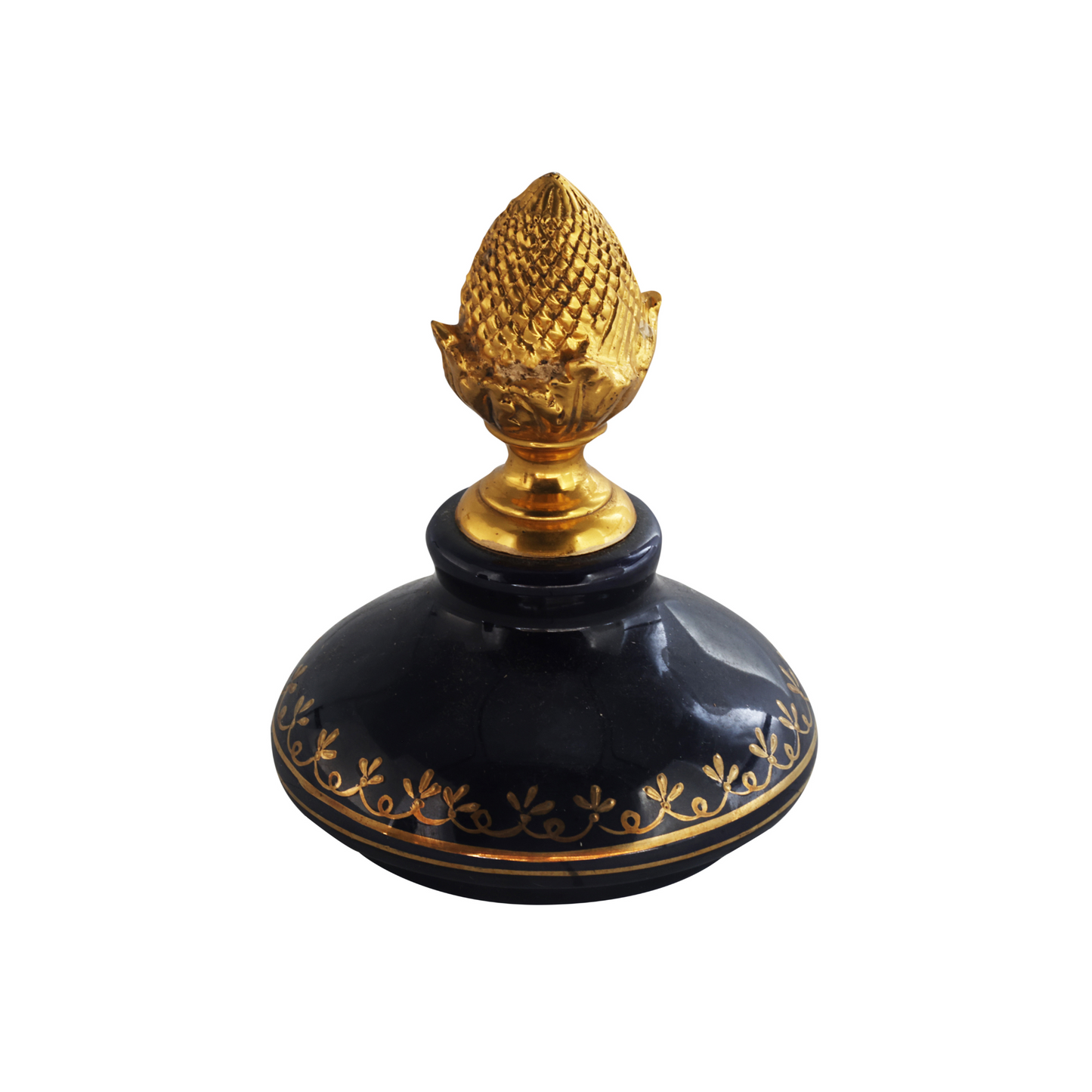 Bronze Handle Rococo Porcelain Vase