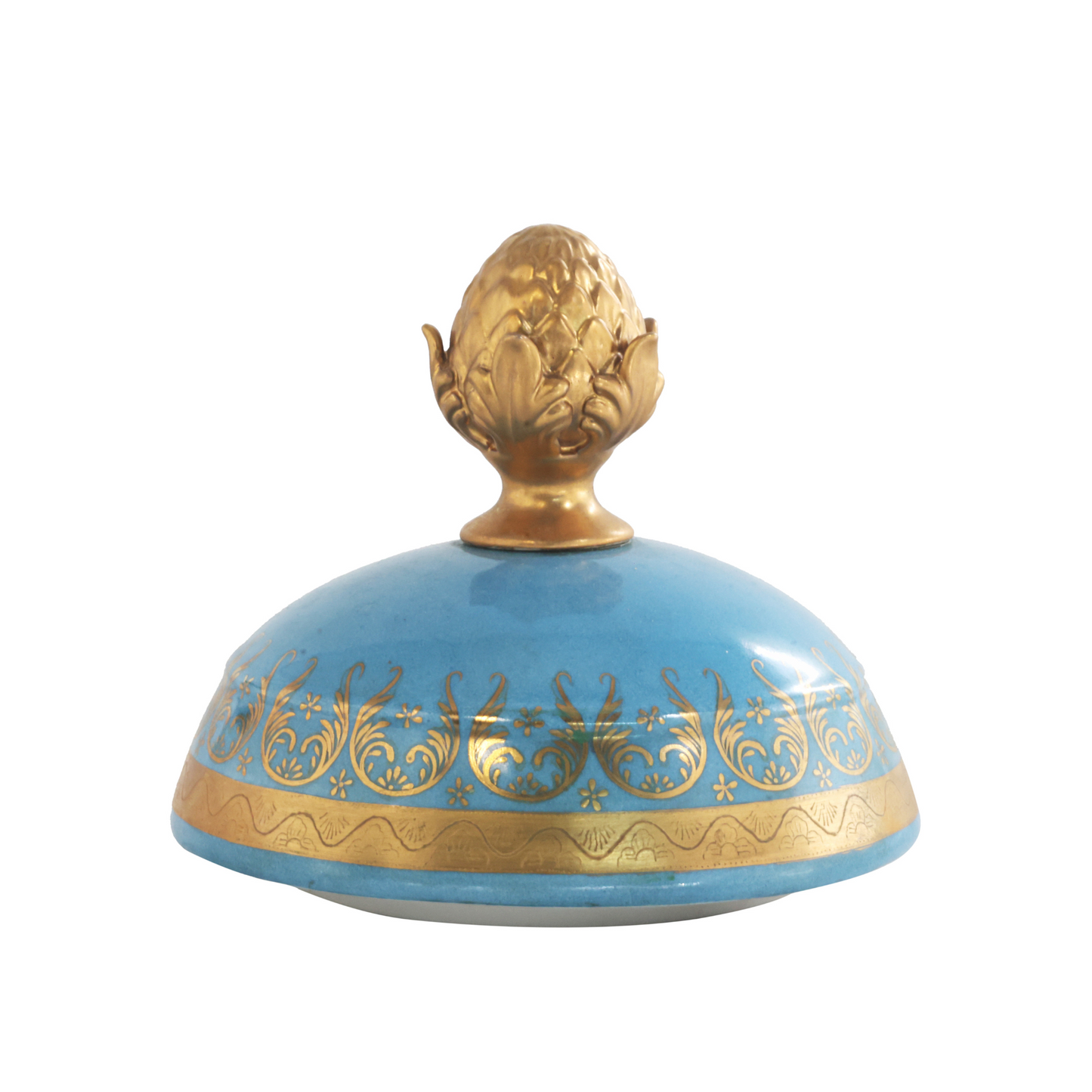 Gorgeous Hand-painted Porcelain And Bronze Vase