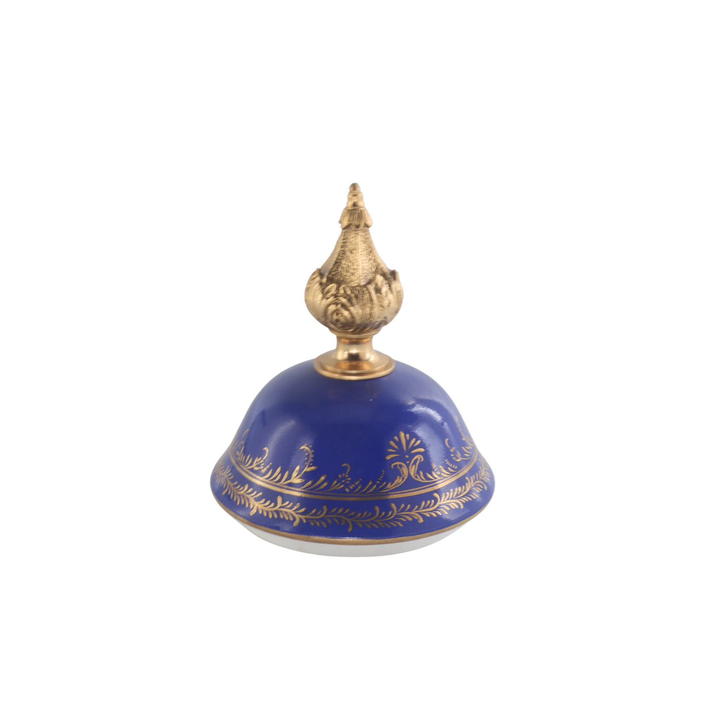 Striking Porcelain And Bronze Cherub Handle Vase