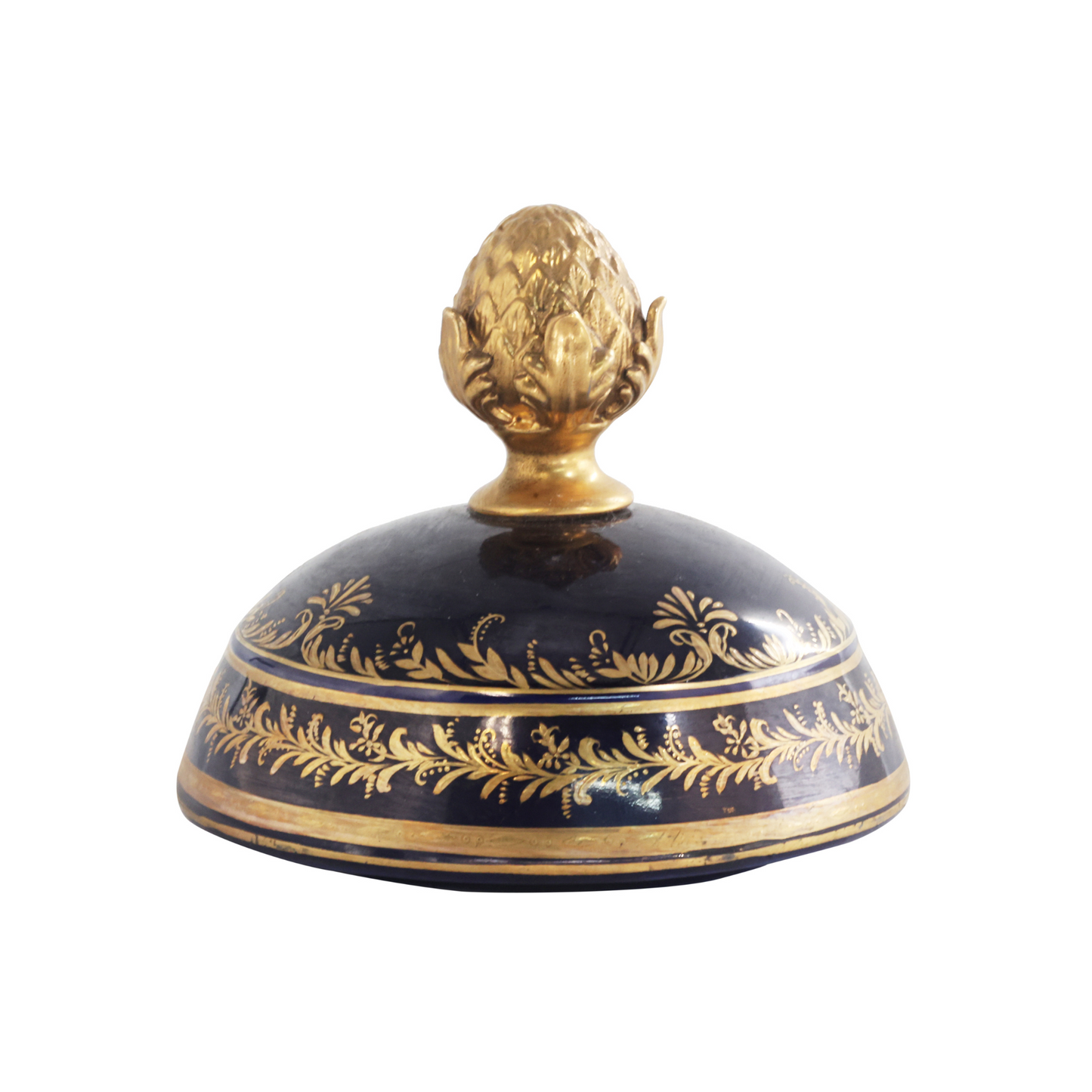 Gorgeous Hand Painted Porcelain And Bronze Vase