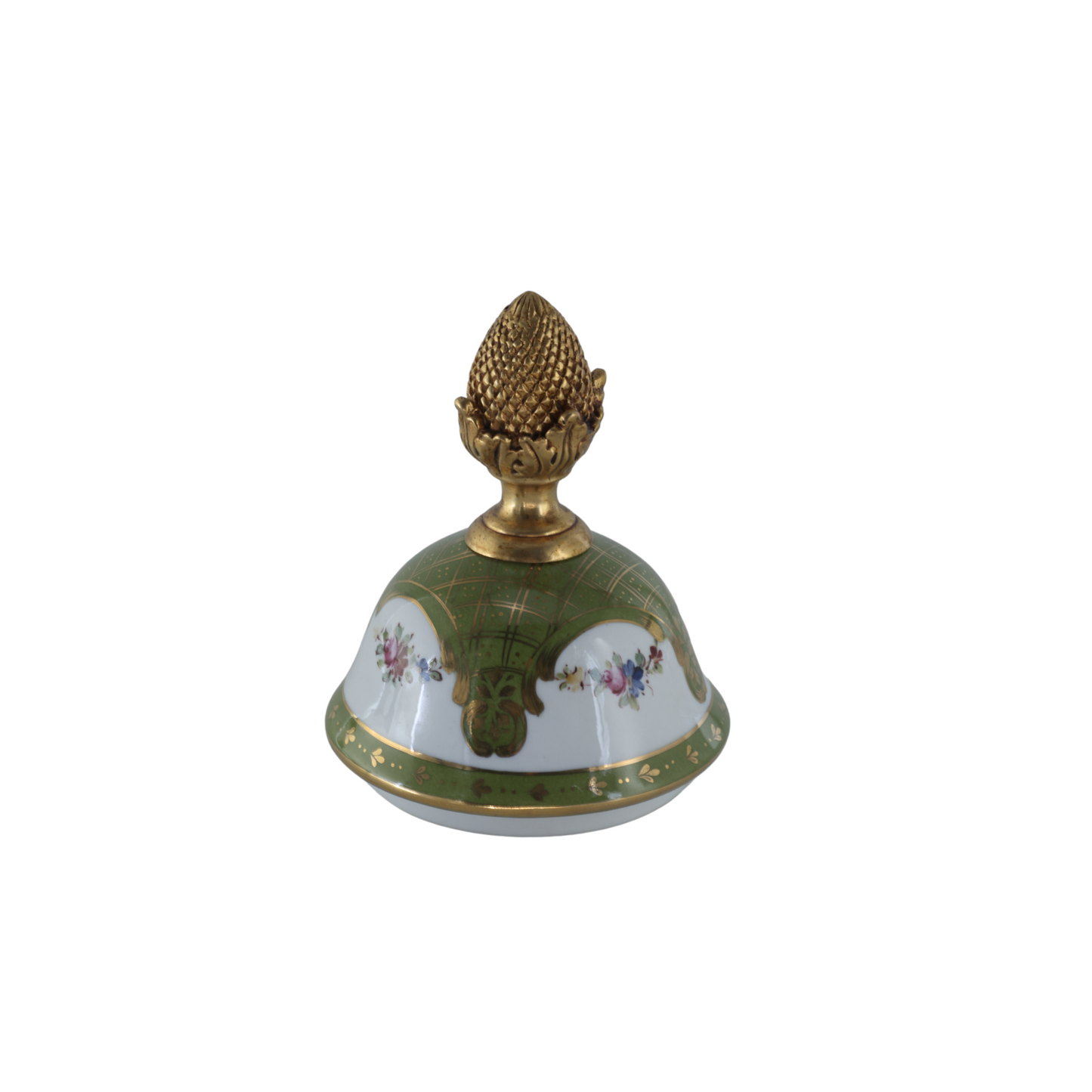 Bronze Handle Rococo Porcelain Vase