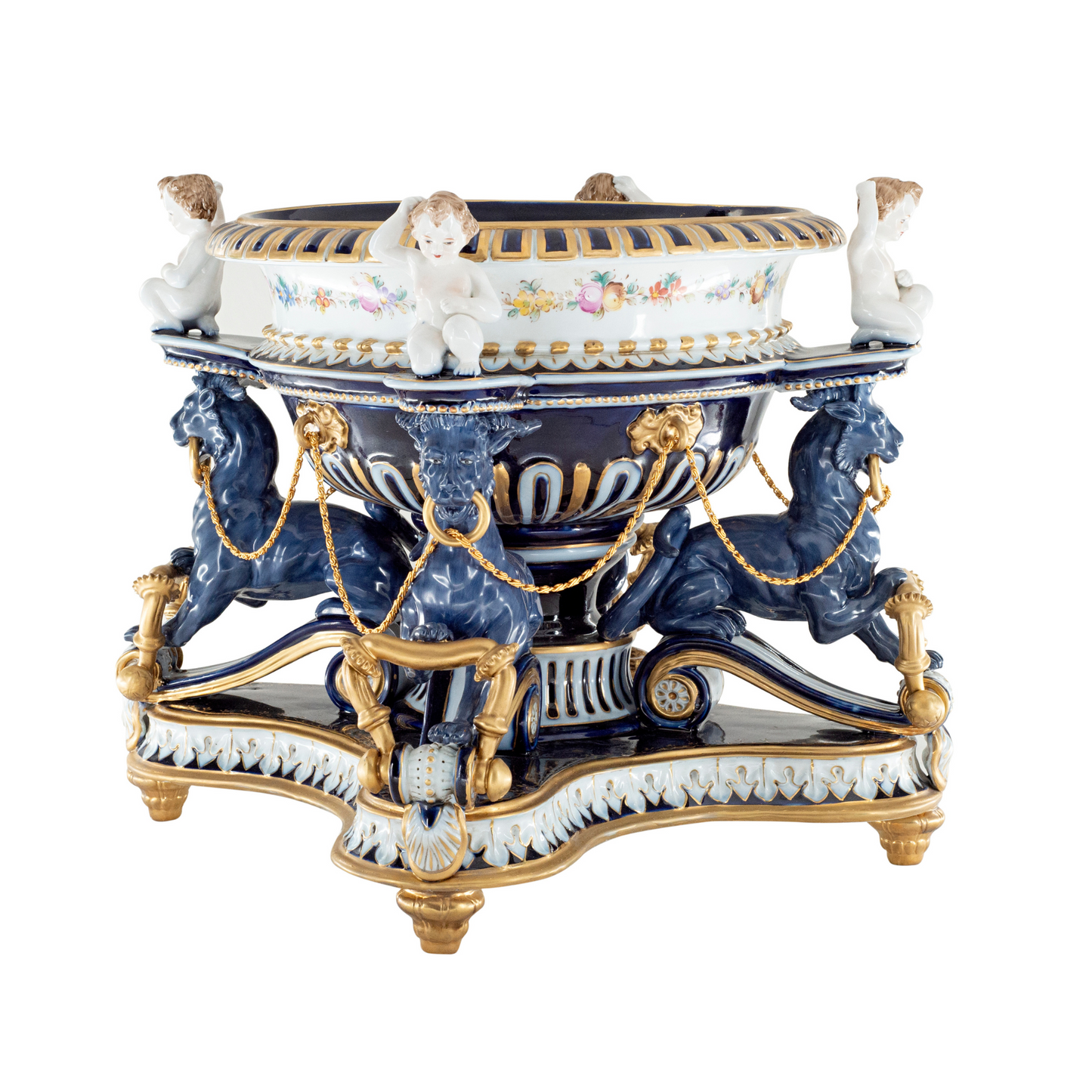 Porcelain Decorative Cherub Bowl
