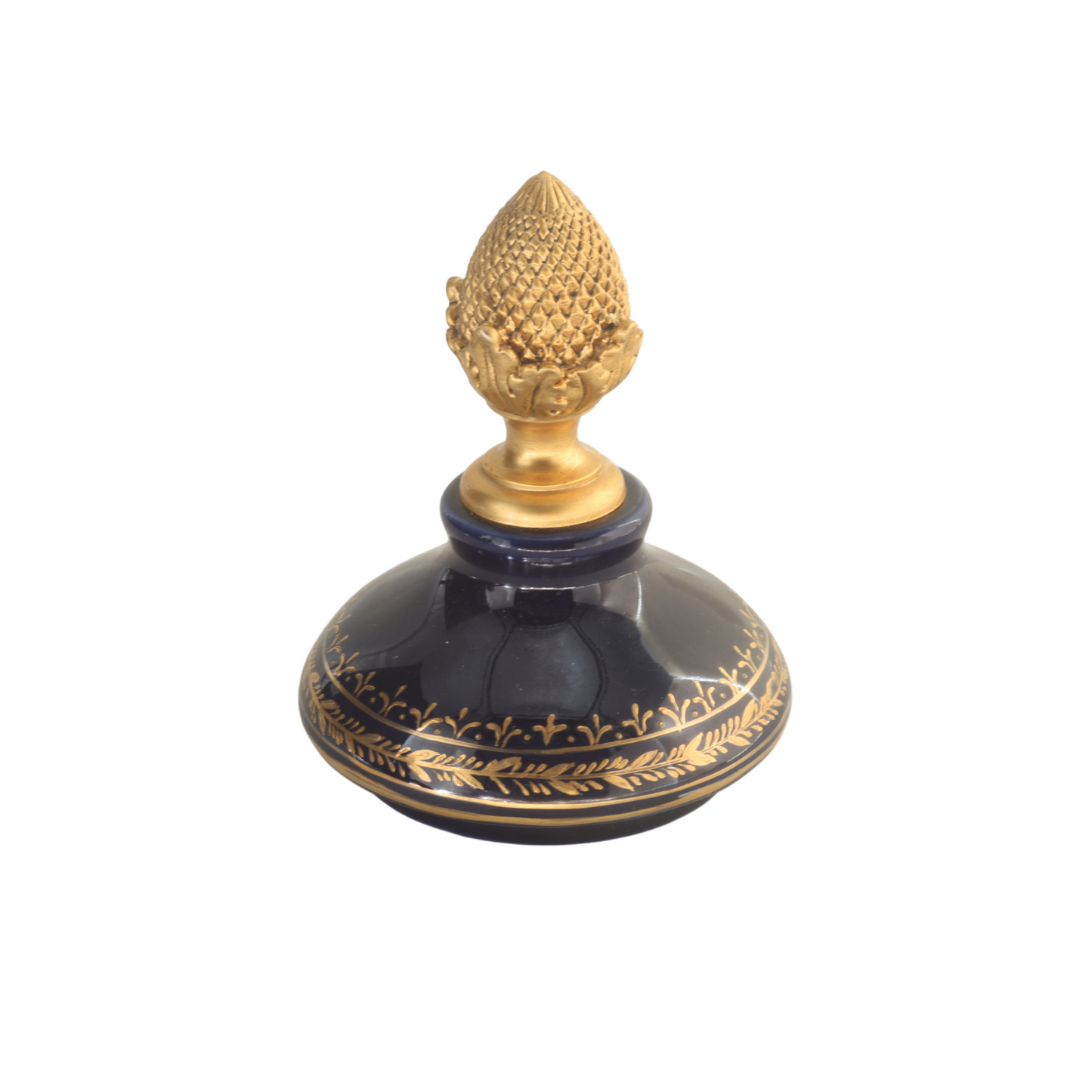 Bronze Handle Rococo Hand-painted Porcelain Vase
