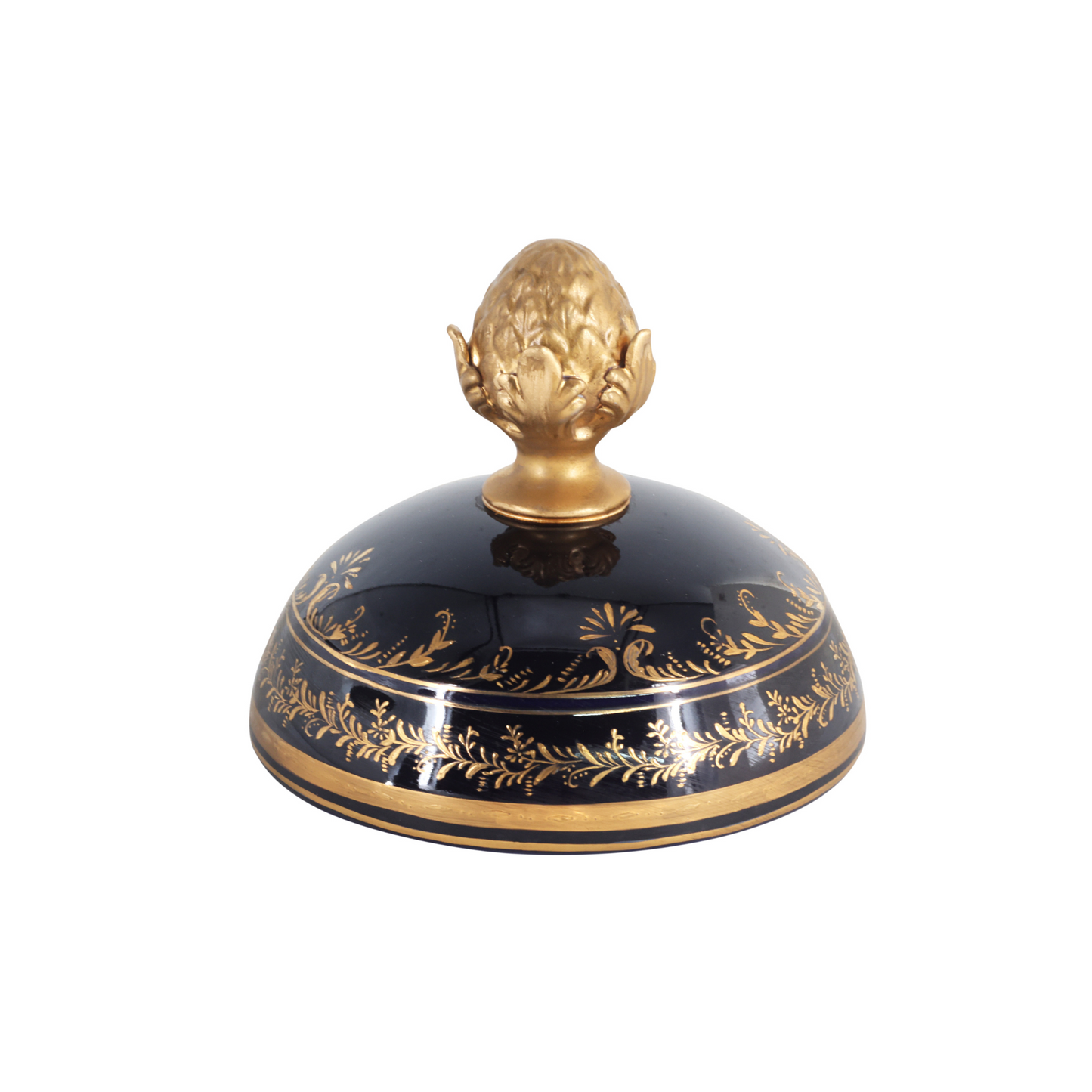 Gorgeous Hand-painted Porcelain And Bronze Vase