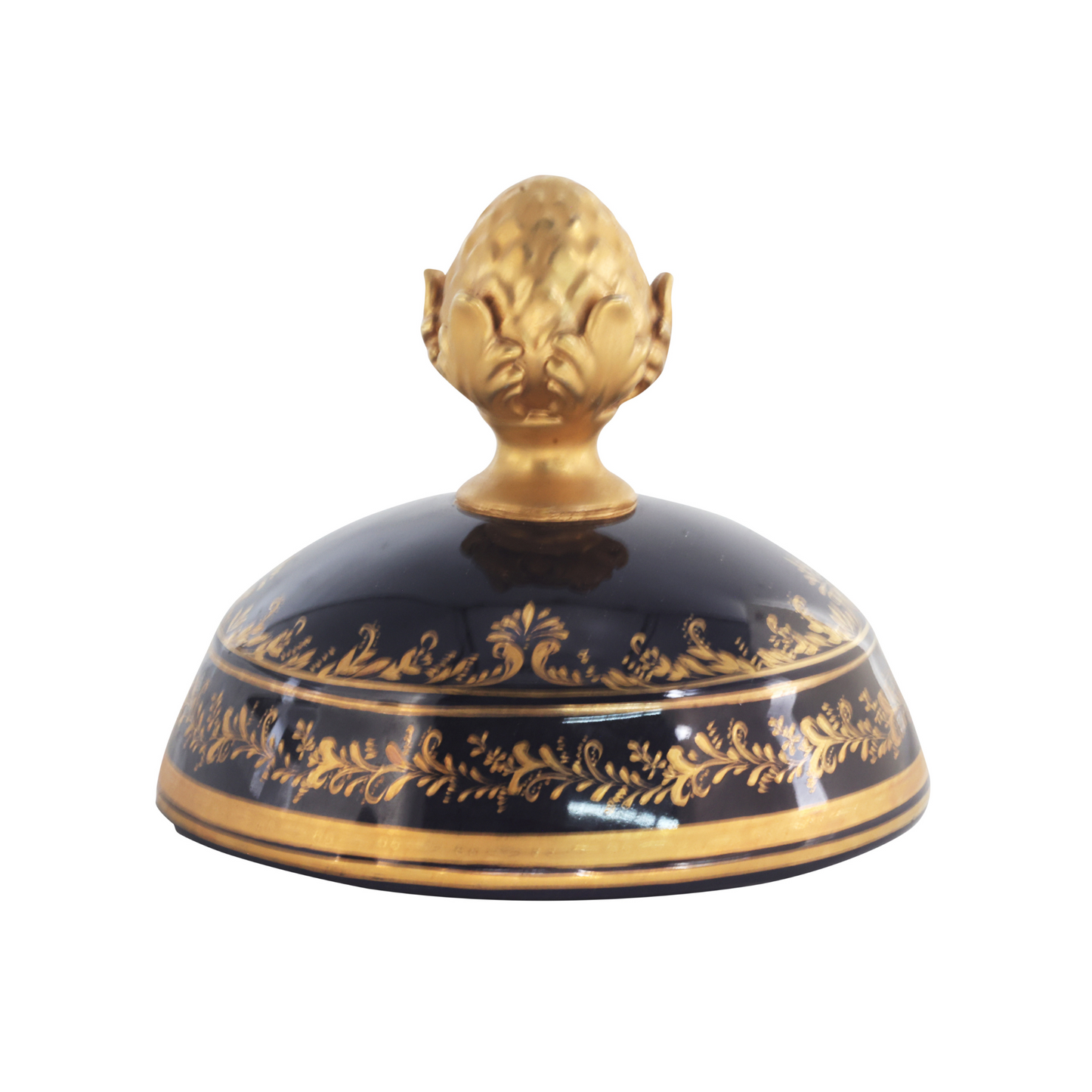 Gorgeous Hand-painted Porcelain And Bronze Vase