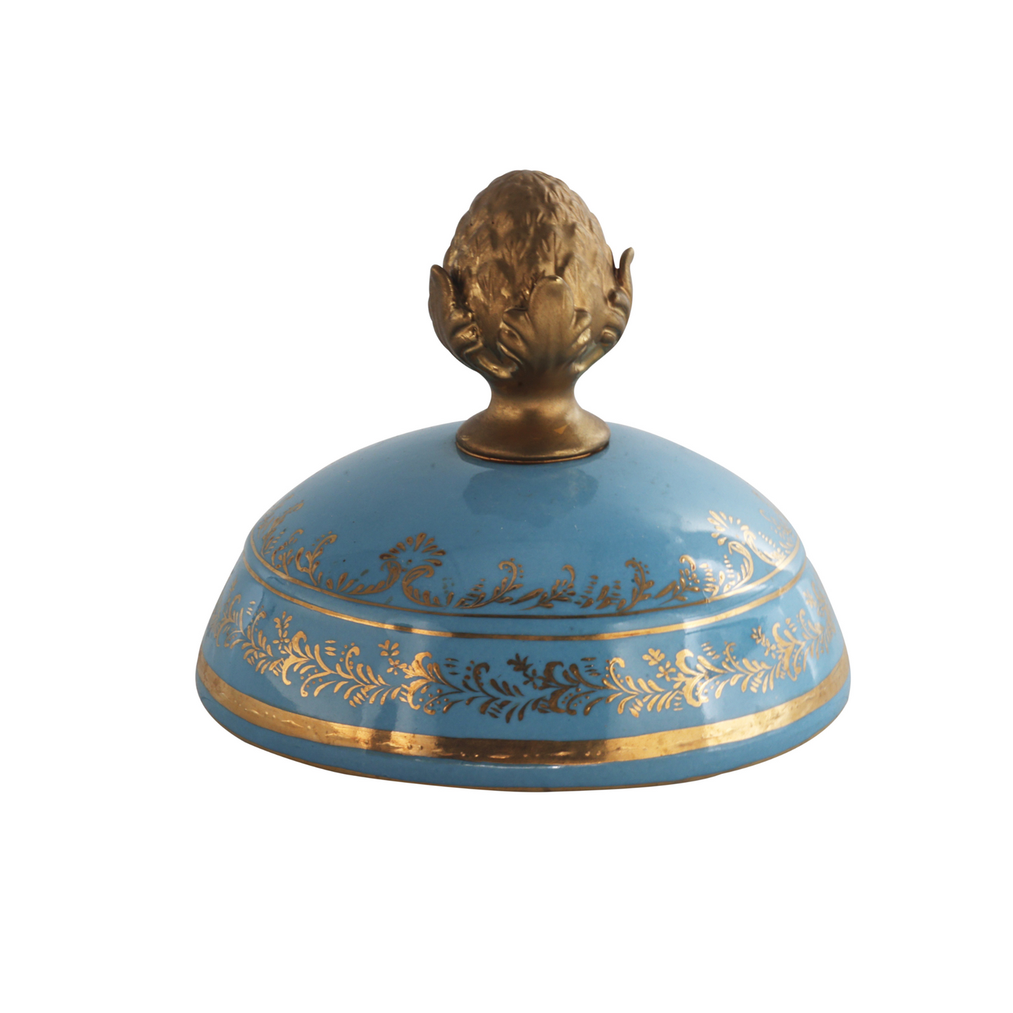 Gorgeous Hand-painted Porcelain And Bronze Vase