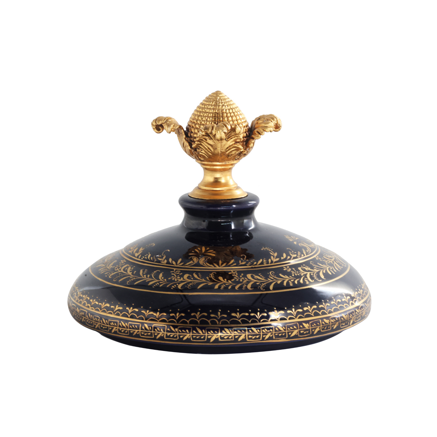 Bronze Handle Porcelain Jar