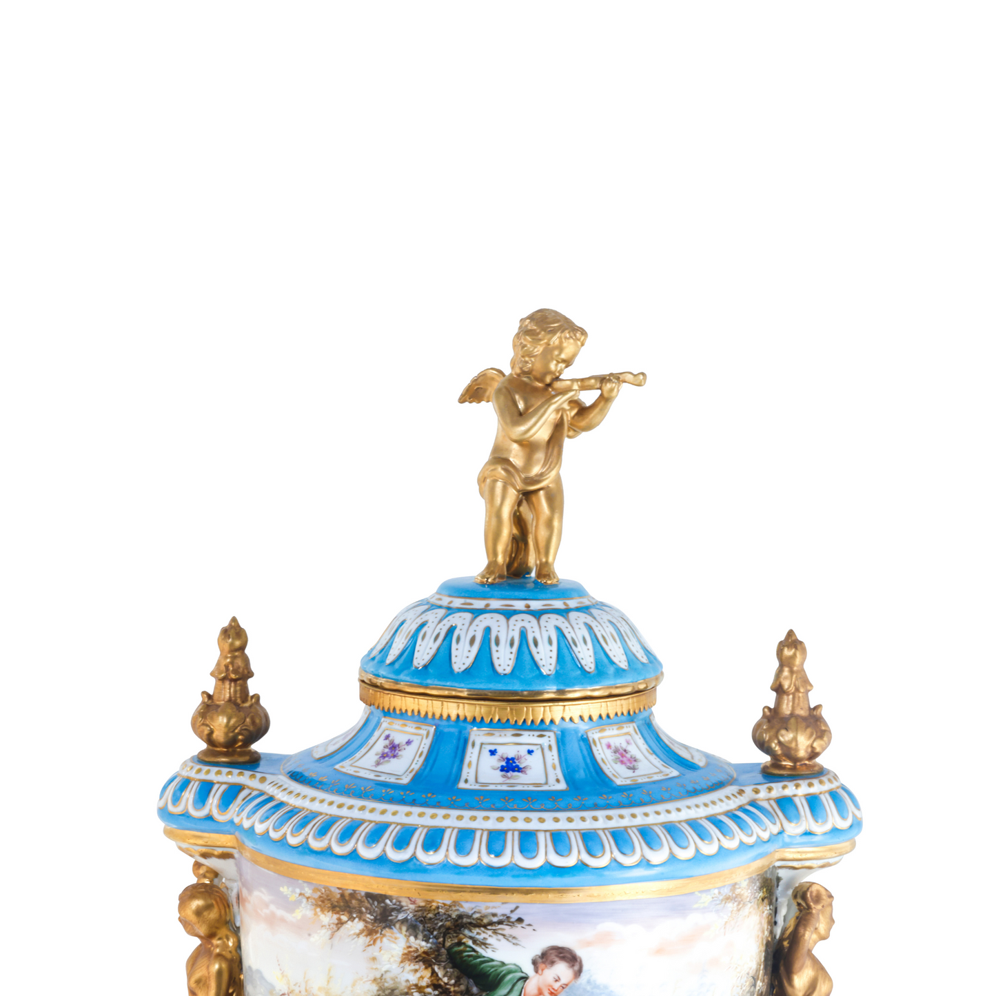 Porcelain Lady Handle Urn