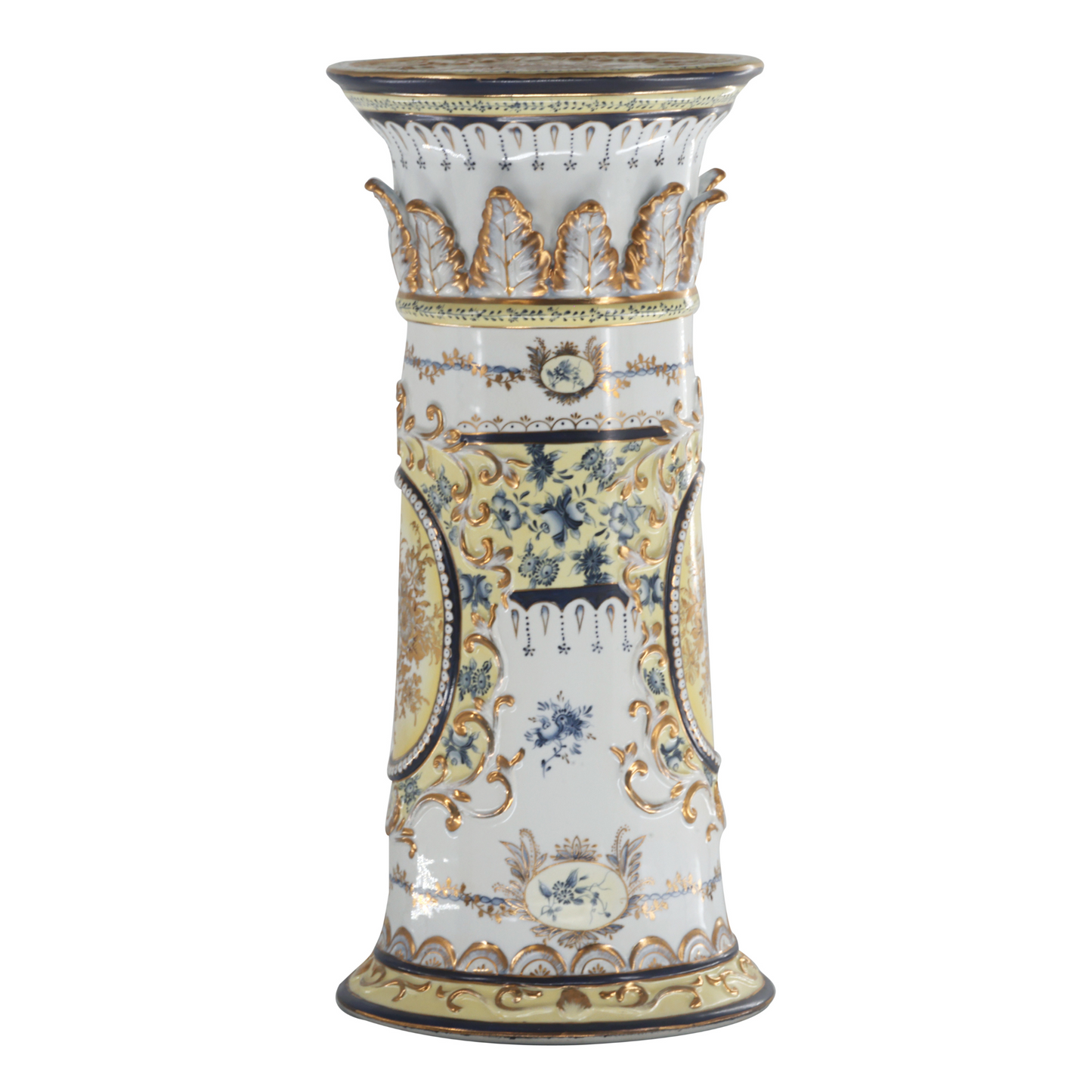 Flower Pot Pedestal in Gold
