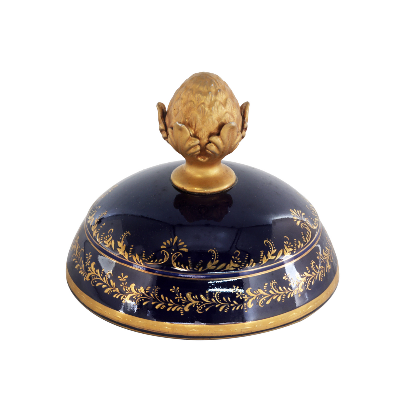 Gorgeous Hand-painted Porcelain And Bronze Vase
