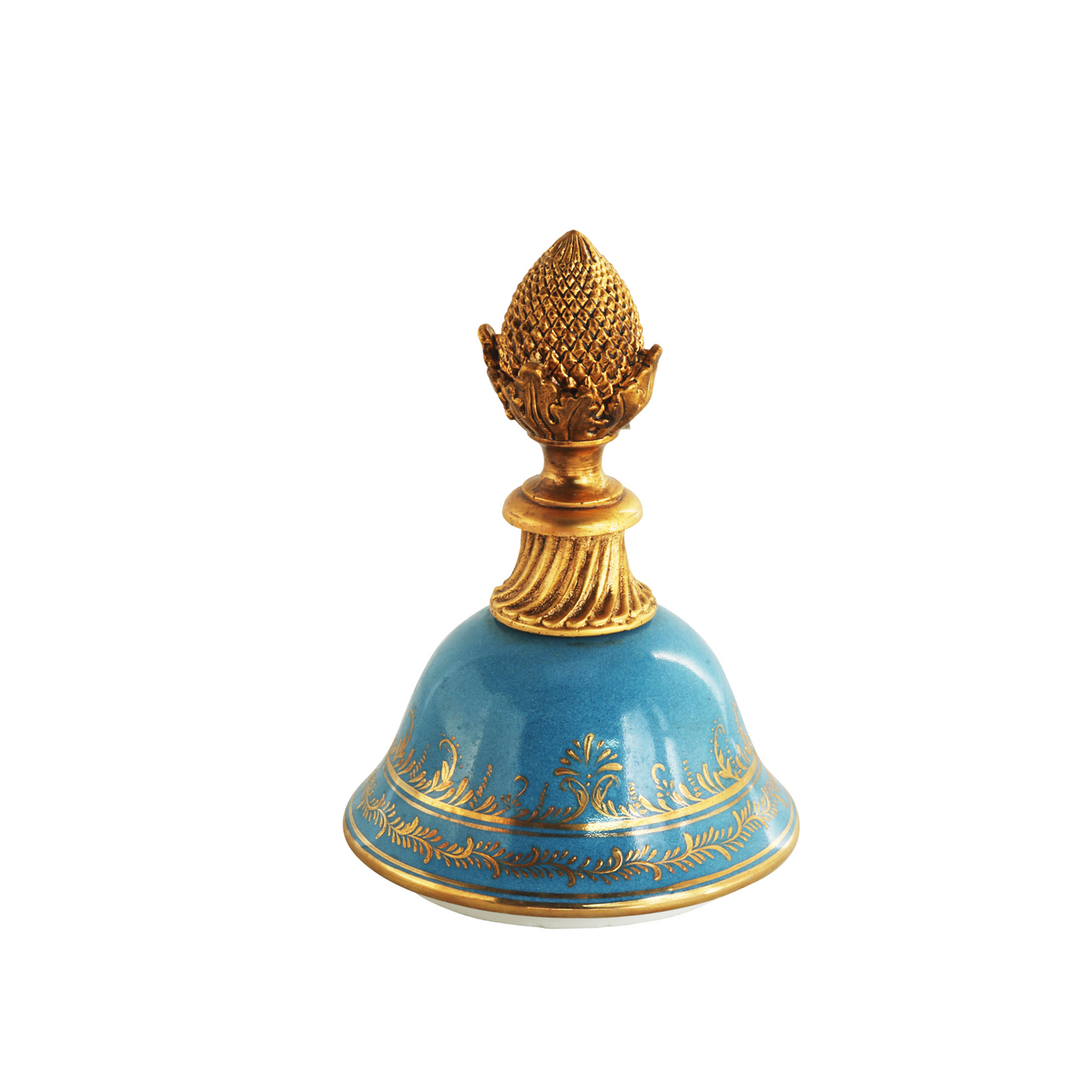 Bronze Handle Rococo Porcelain Vase