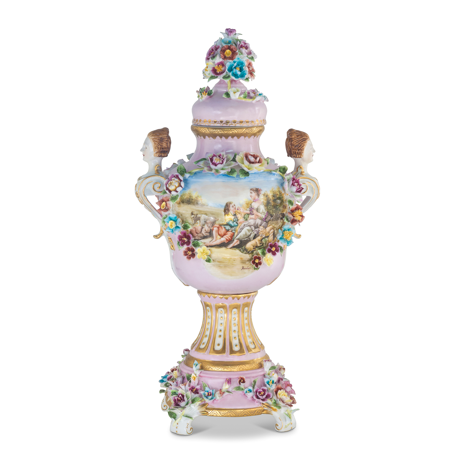 Gorgeous Hand Painted Porcelain Vase