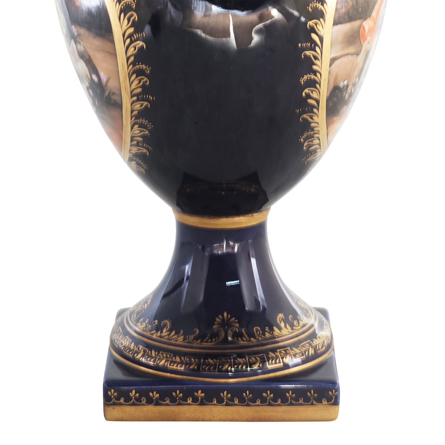 Bronze Animal Handle Porcelain Vase