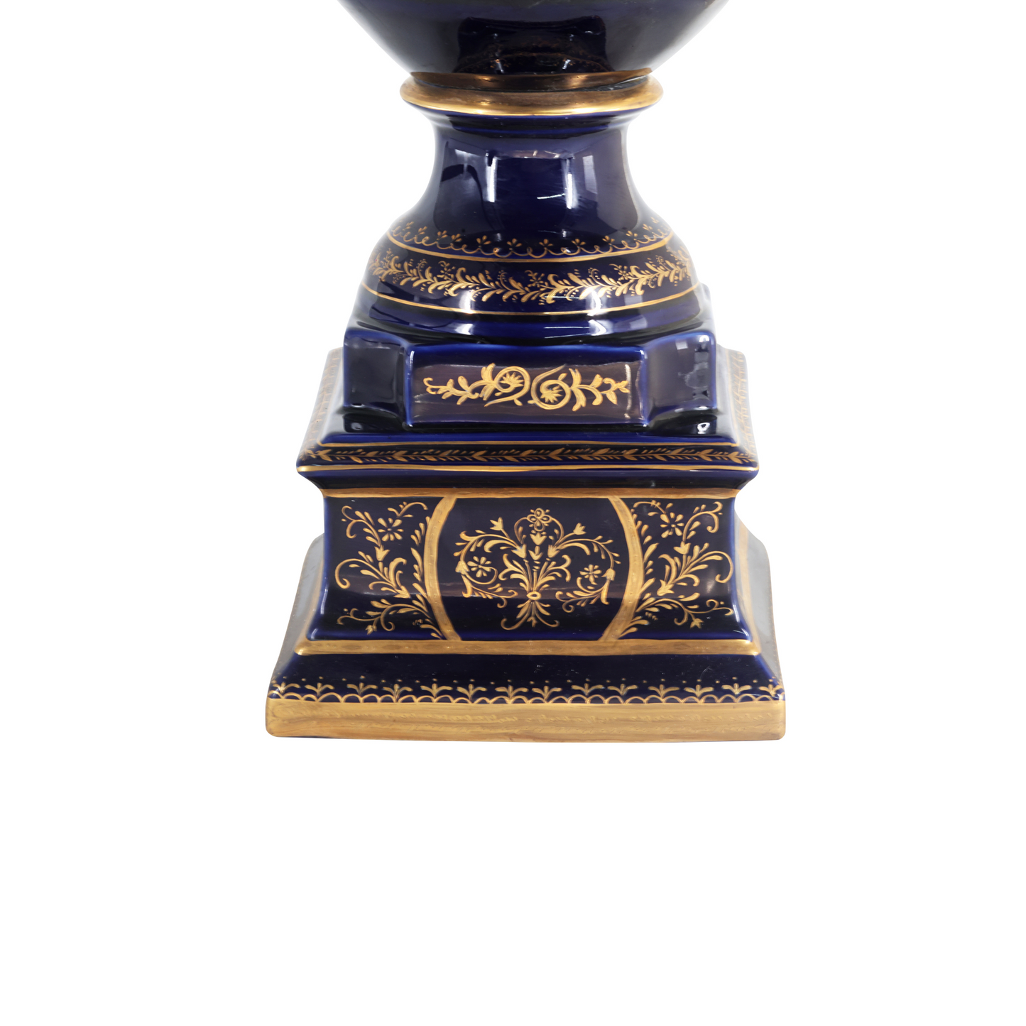 Gorgeous Hand-painted Porcelain And Bronze Vase