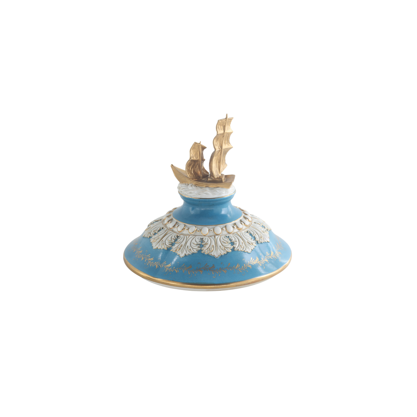 Hand-Painted Nautical Society Vase
